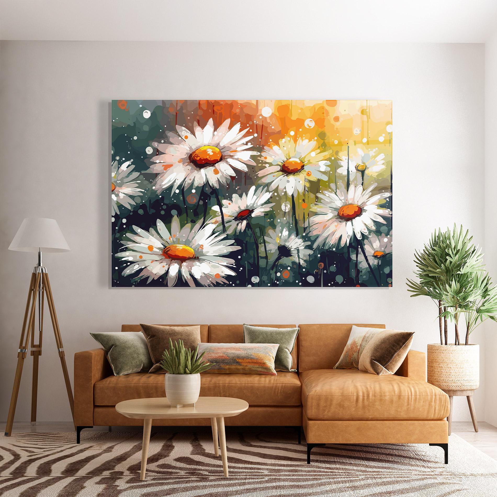 Tablou Sticla Daisy Art mockup 7