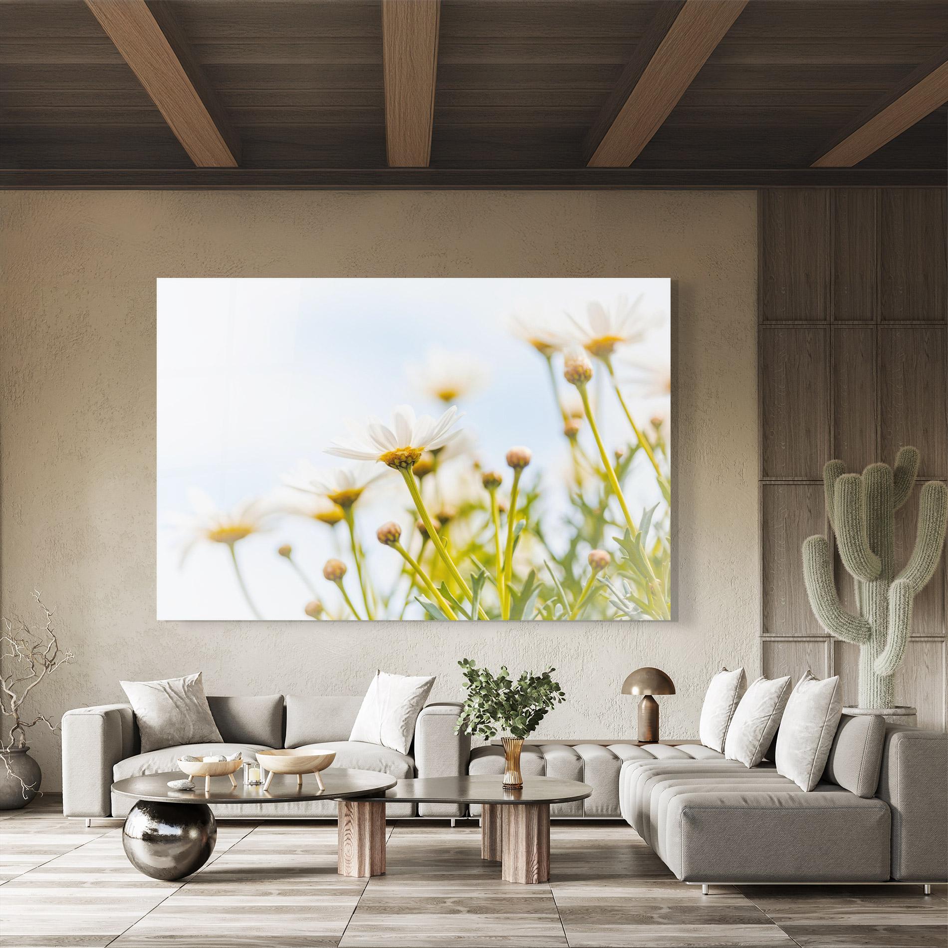 Tablou Sticla Dreamy Daisy mockup 8