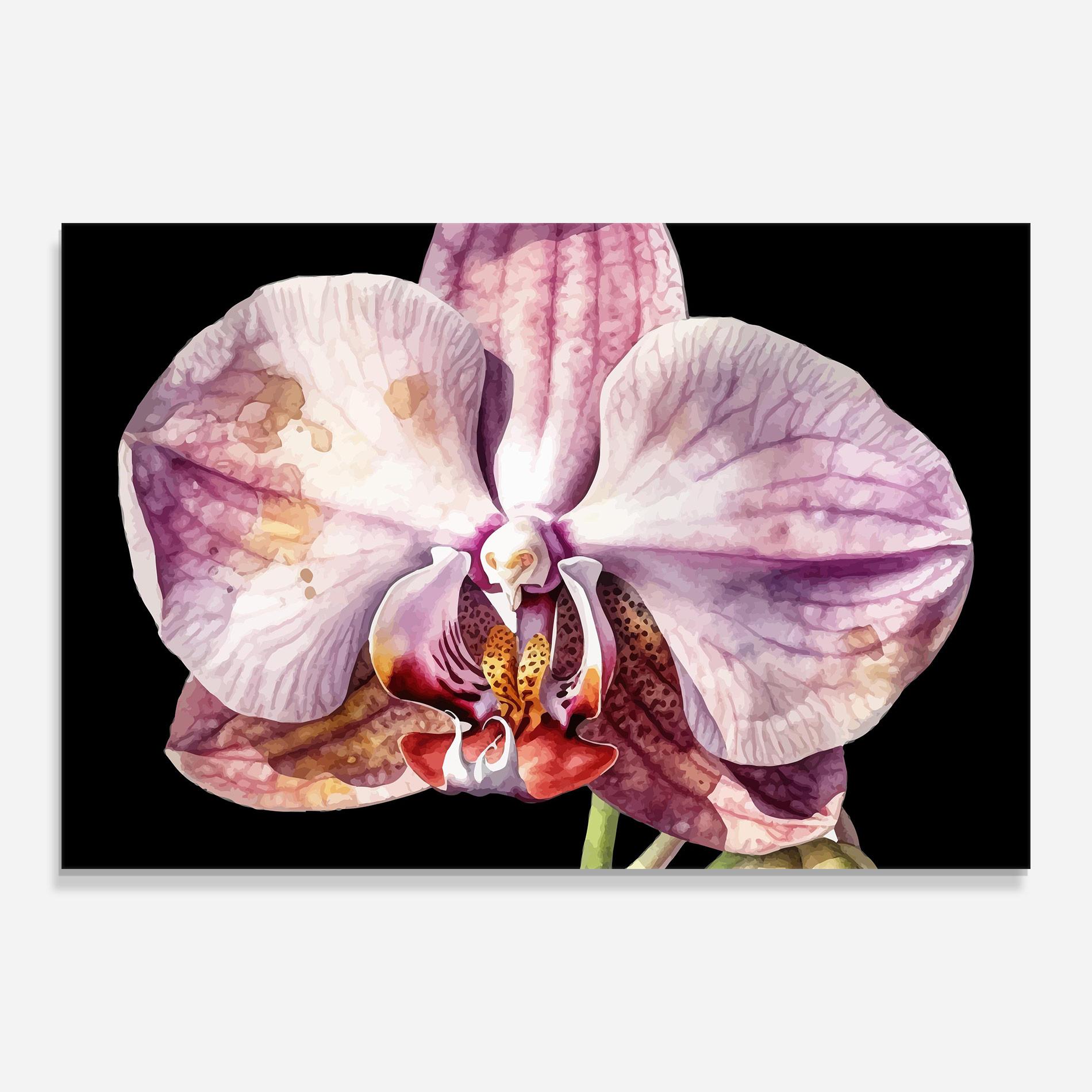 Tablou Sticla Painted Orchid mockup 0
