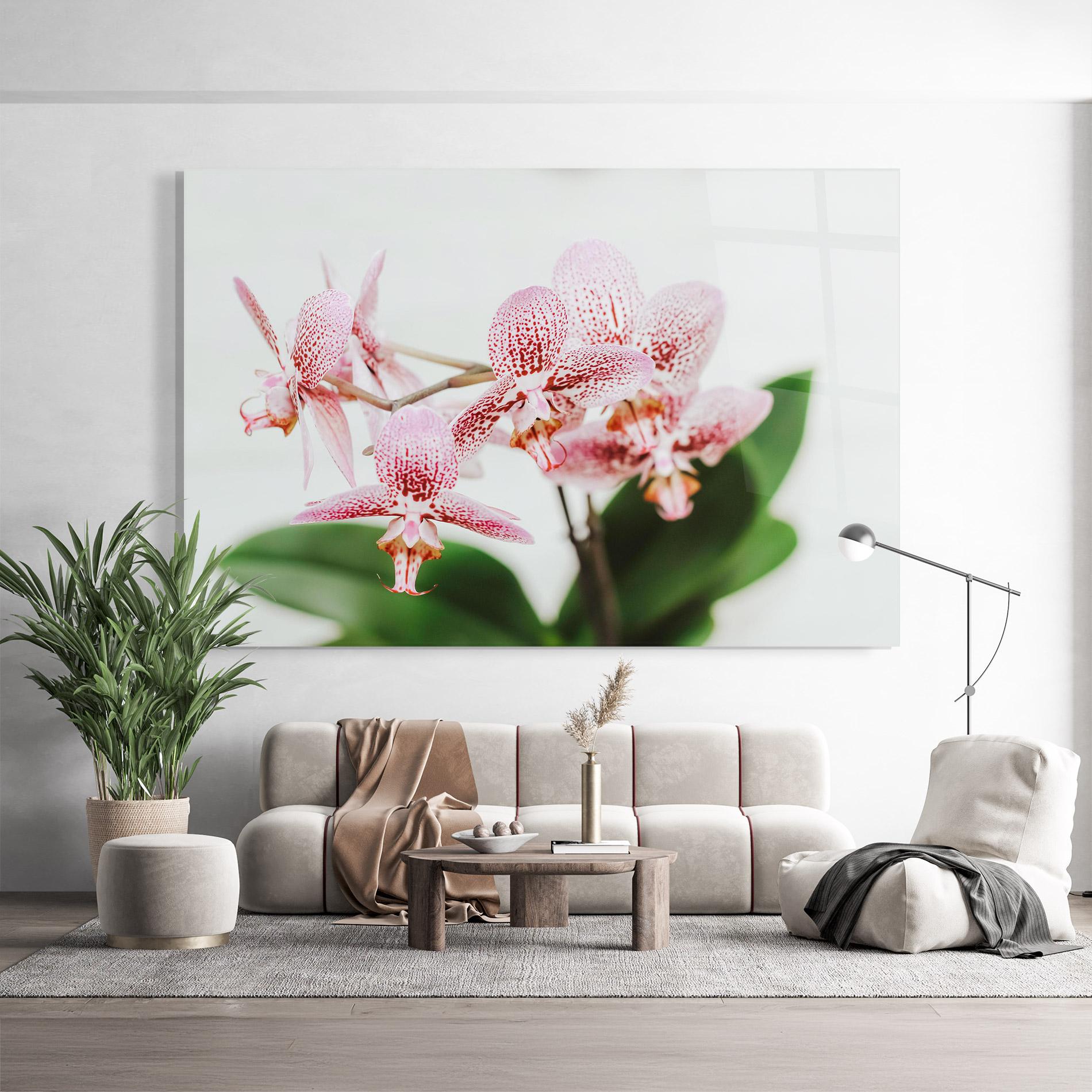 Tablou Sticla Green Orchids mockup 9