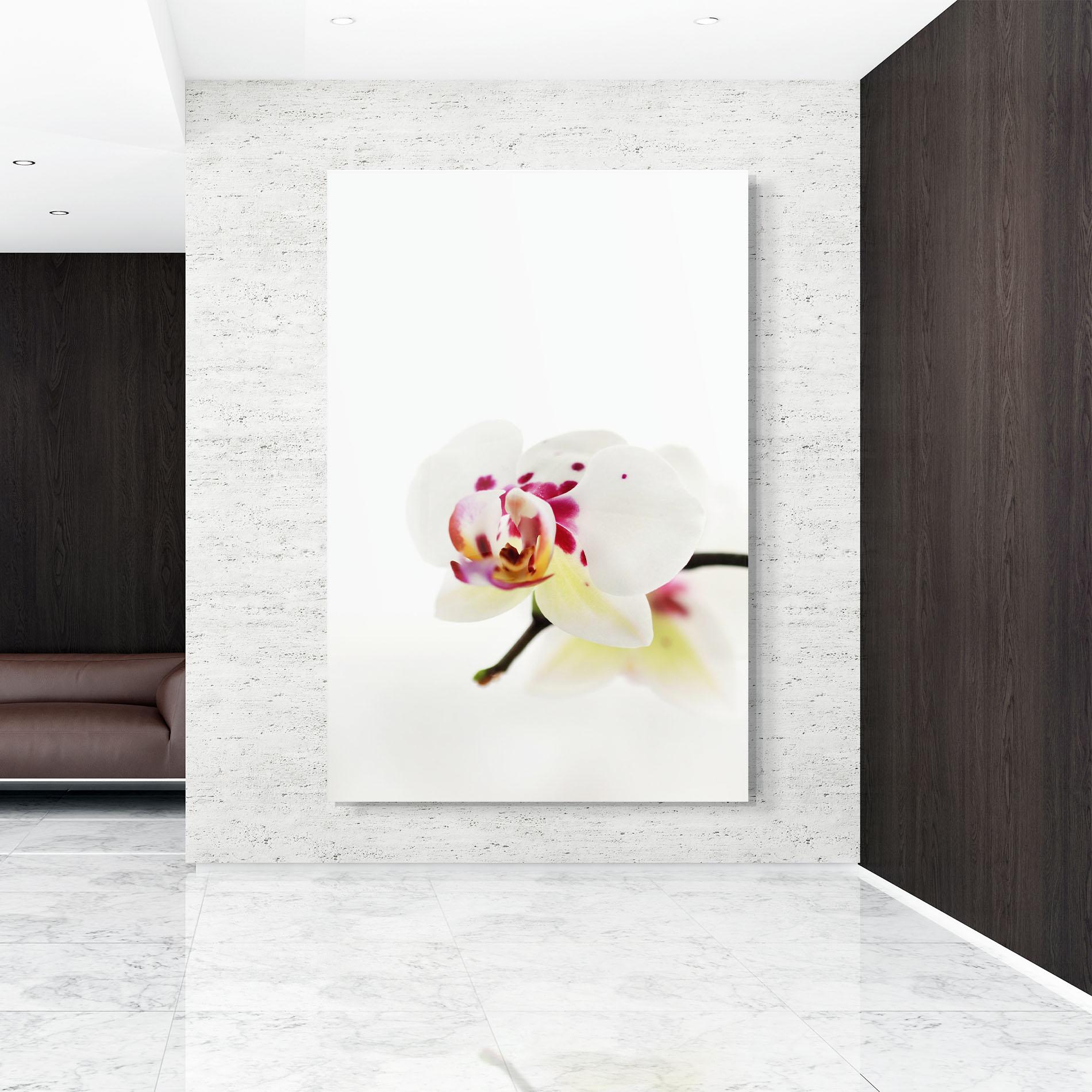 Tablou Sticla Clean White Orchid mockup 9