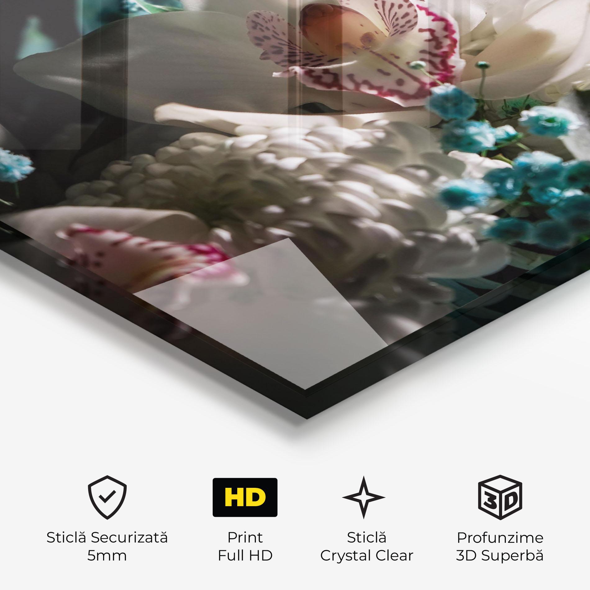 Tablou Sticla Orchids mockup 3