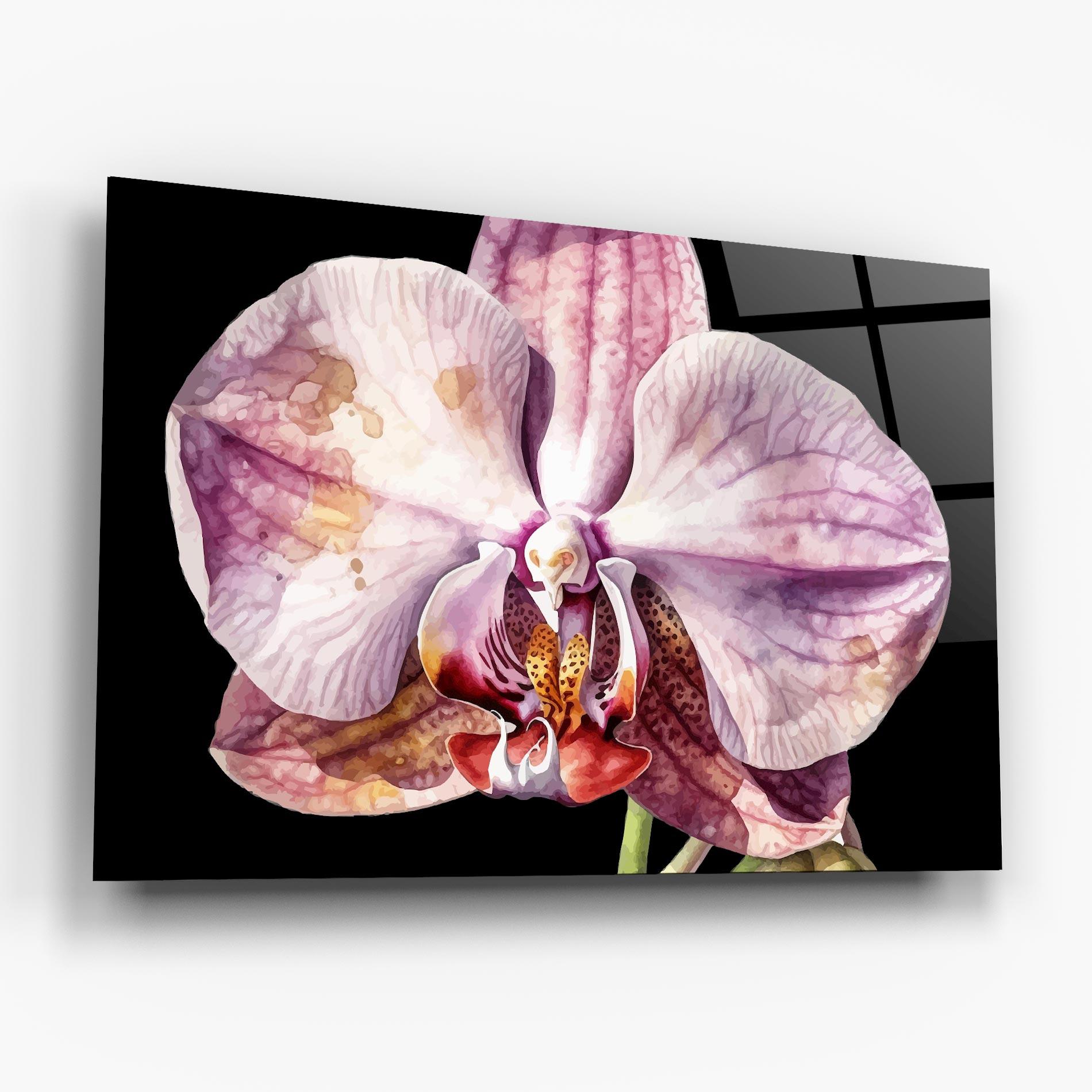 Tablou Sticla Painted Orchid mockup 6