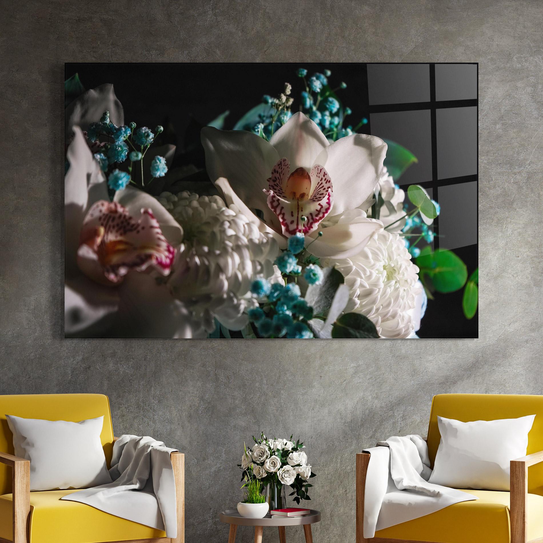 Tablou Sticla Orchids mockup 4