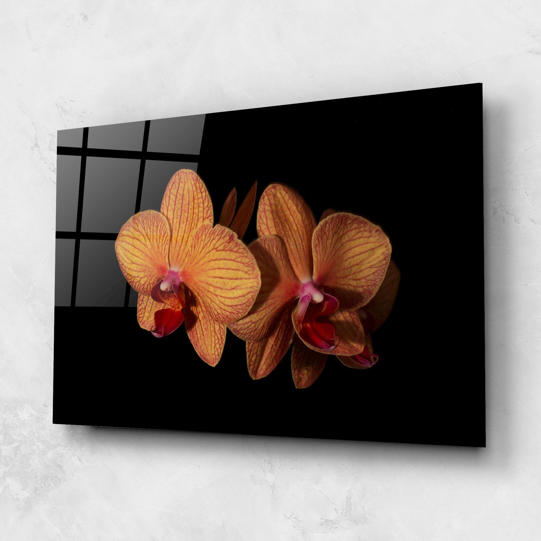 Tablou Sticla Light Orange Orchid mockup 1