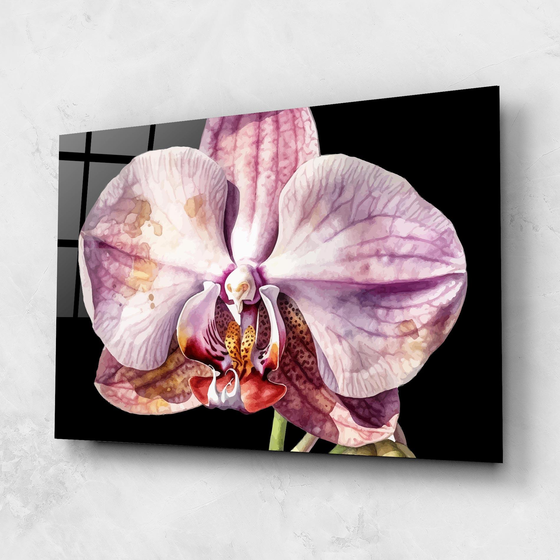 Tablou Sticla Painted Orchid mockup 1