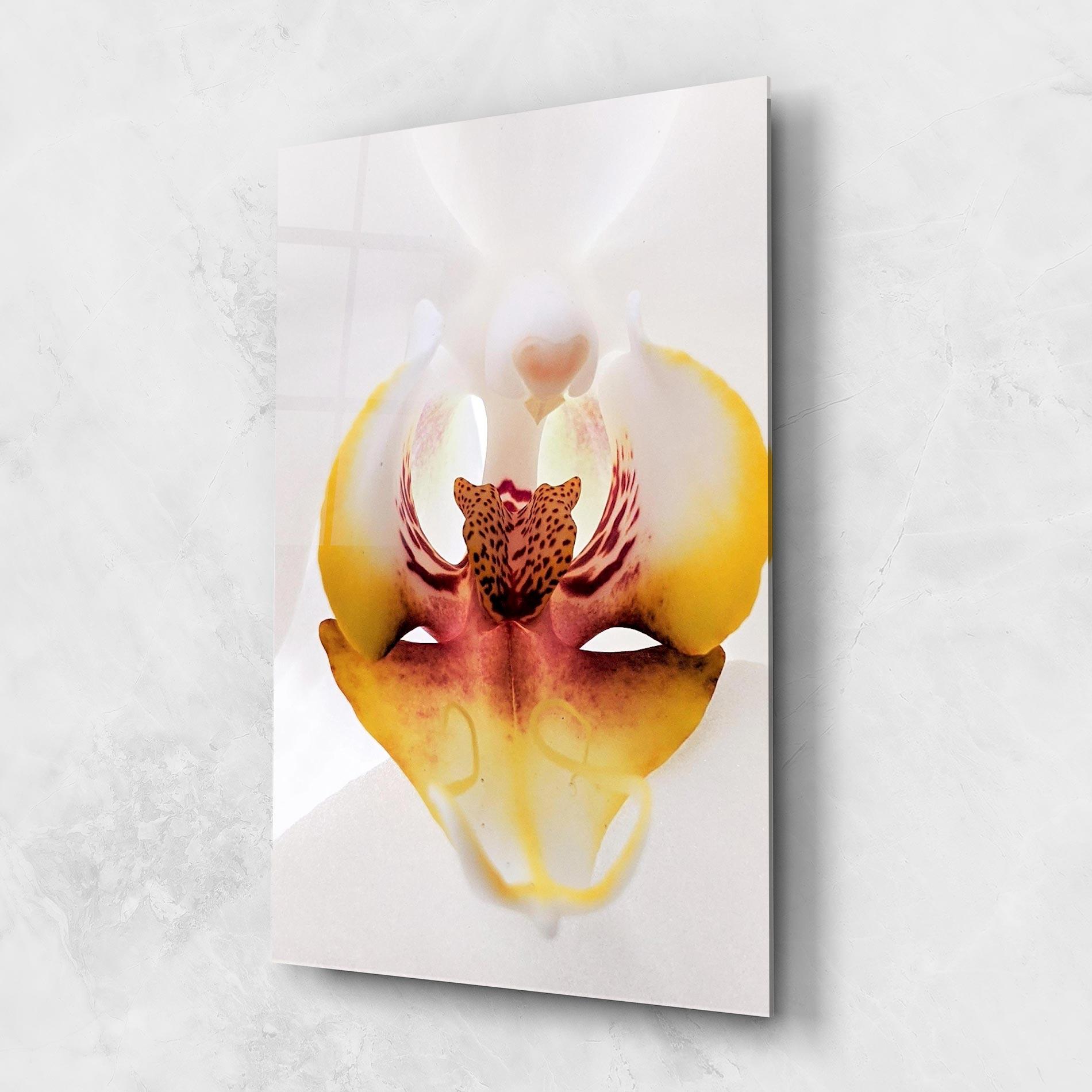 Tablou Sticla Orchid Close Up mockup 1