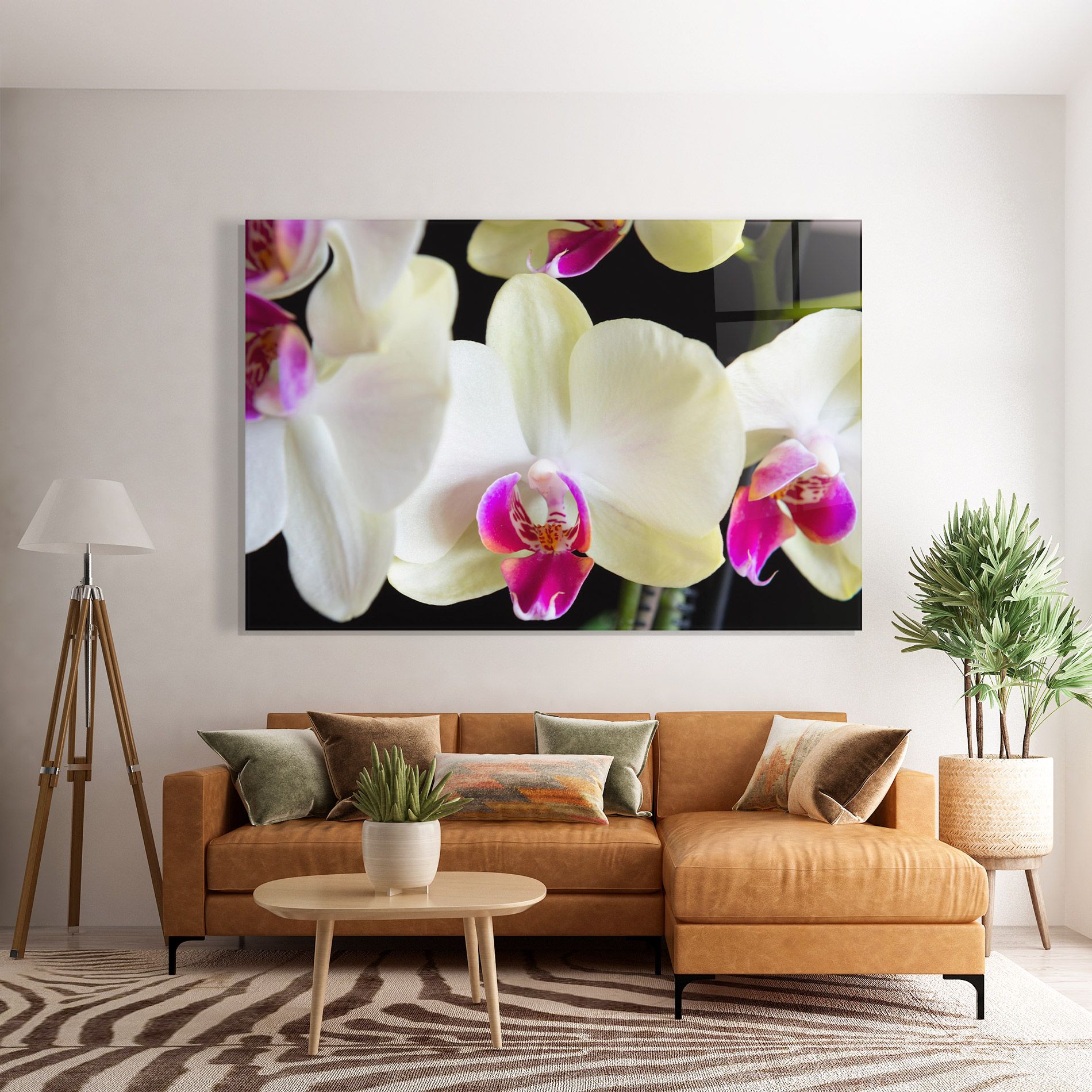Cream Purple Orchids mockup 7