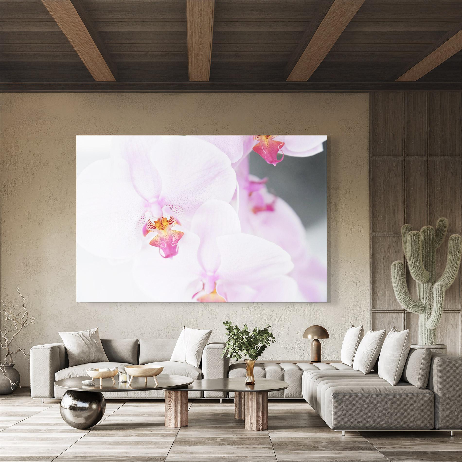 Tablou Sticla Light Purple Orchid mockup 8