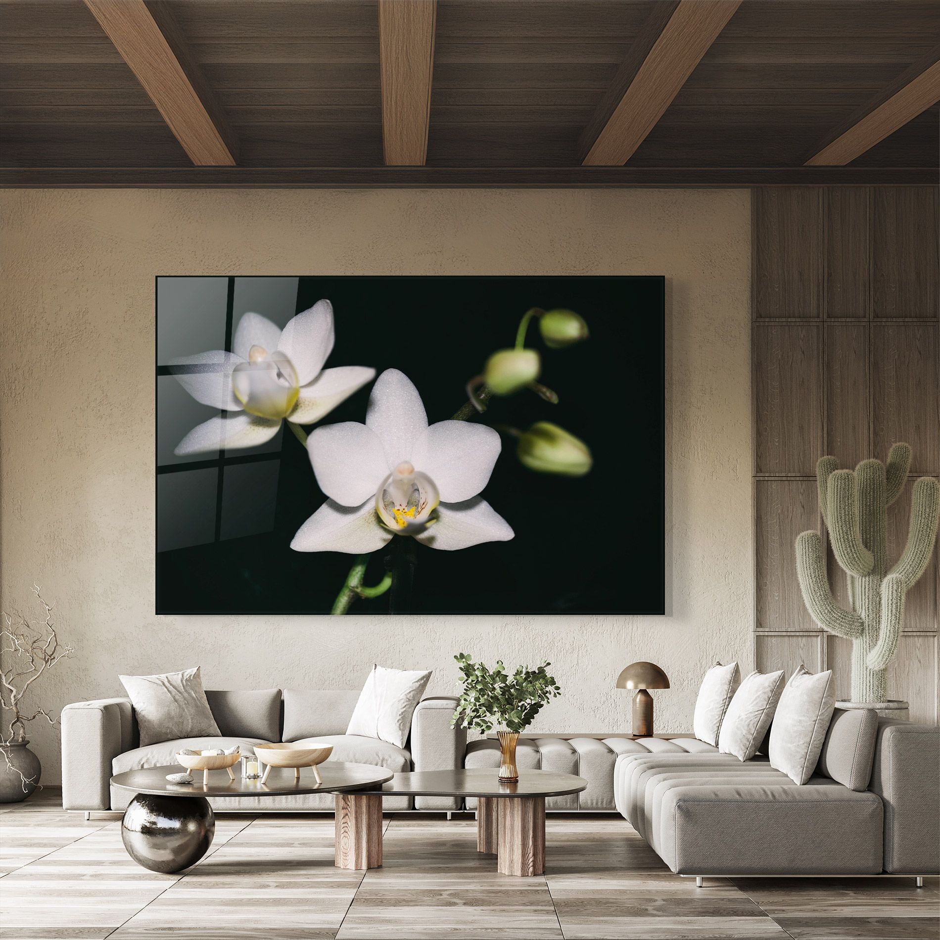 Orchids On Black mockup 8