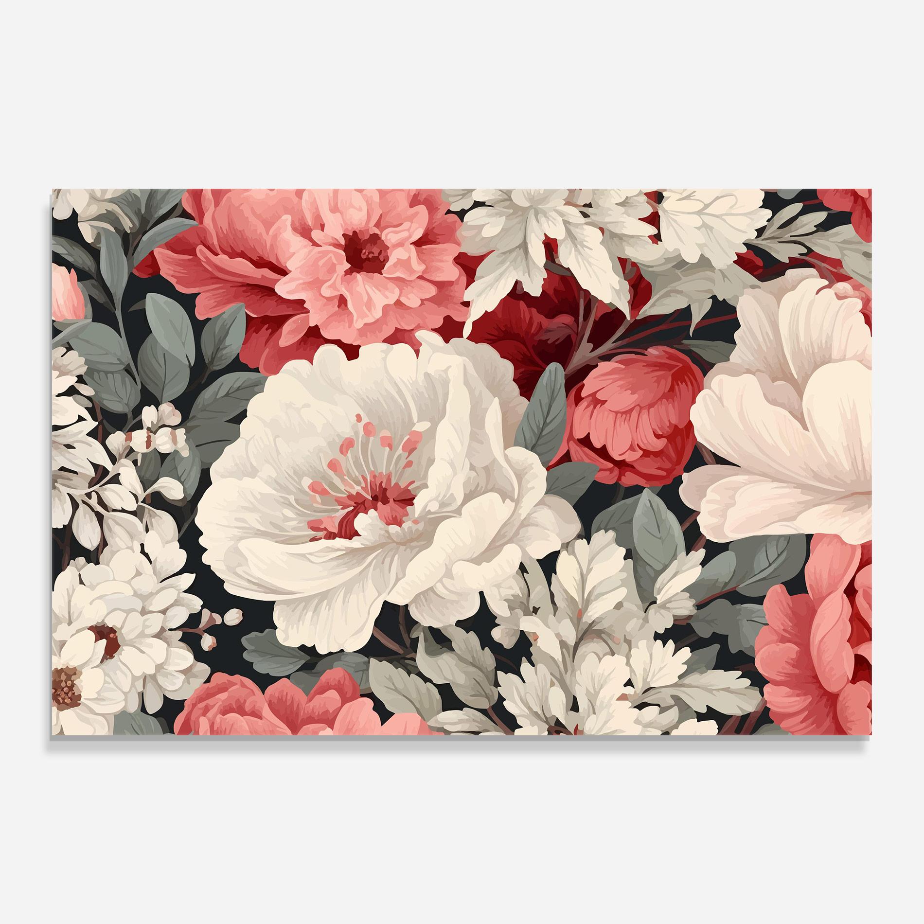 Tablou Sticla Cream Pink Rose mockup 0
