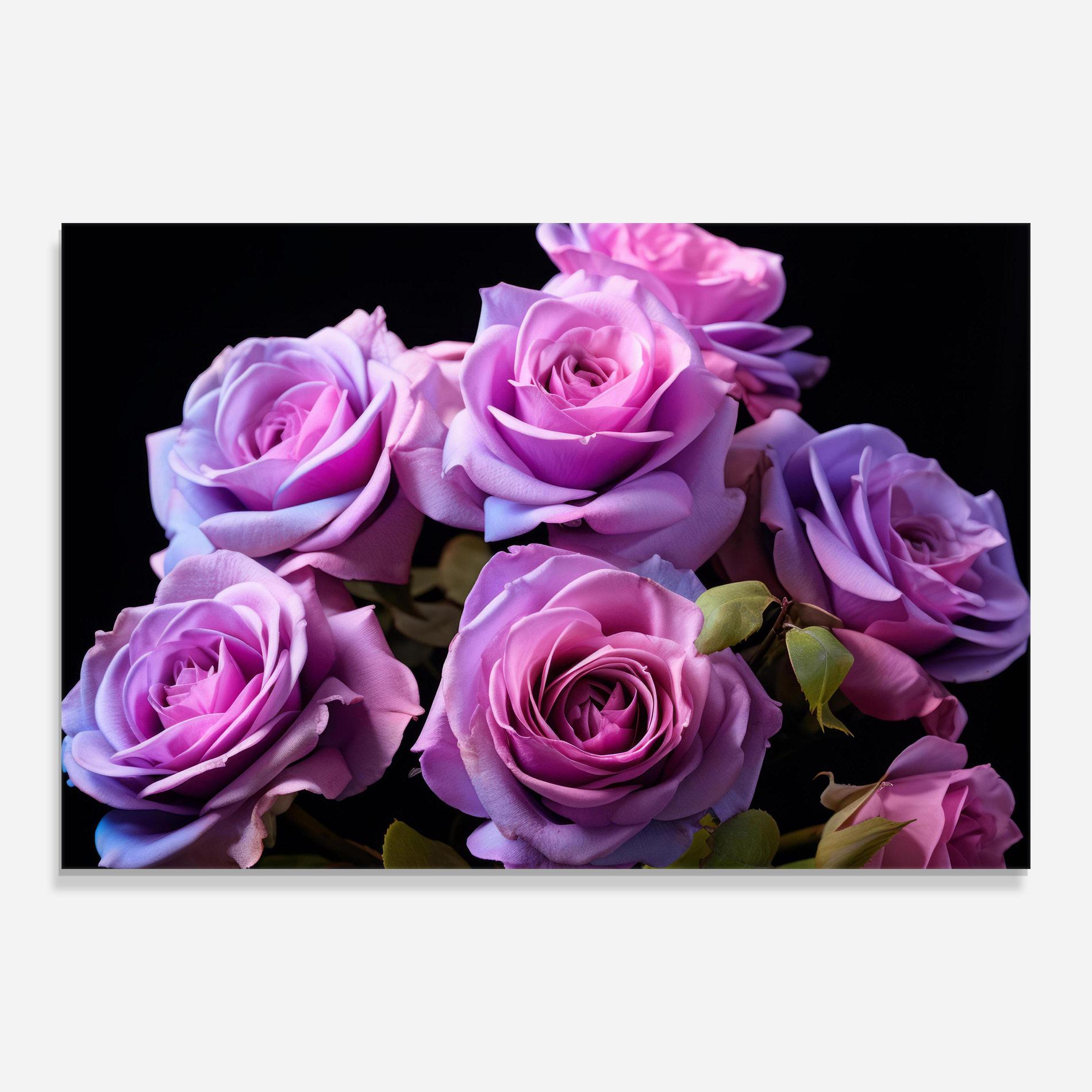 Tablou Sticla Light Purple Rose mockup 0