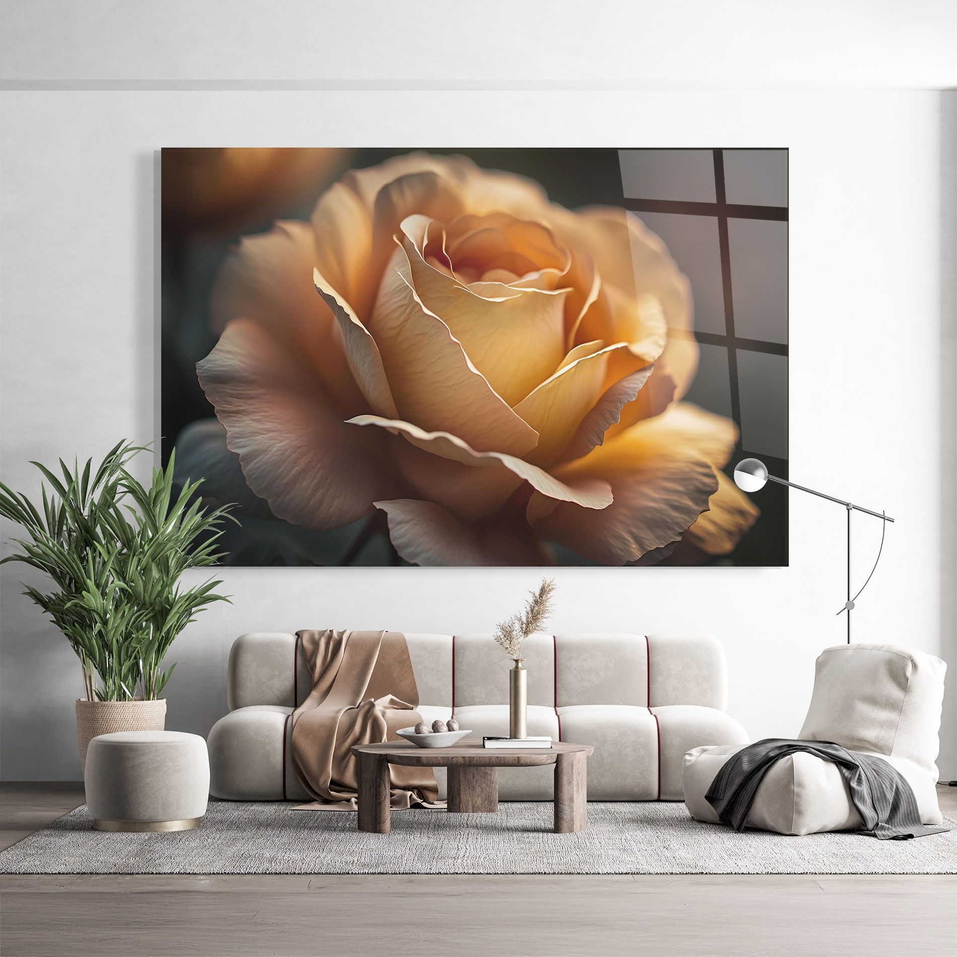 Light Orange Rose Close Up mockup 9