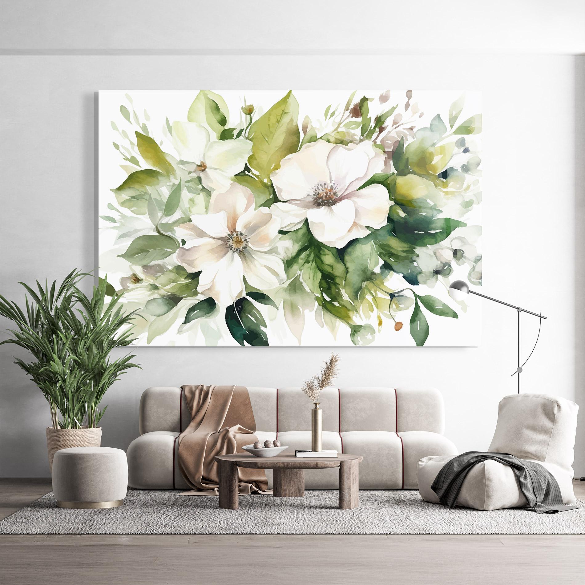 Tablou Sticla Opened Rose mockup 9