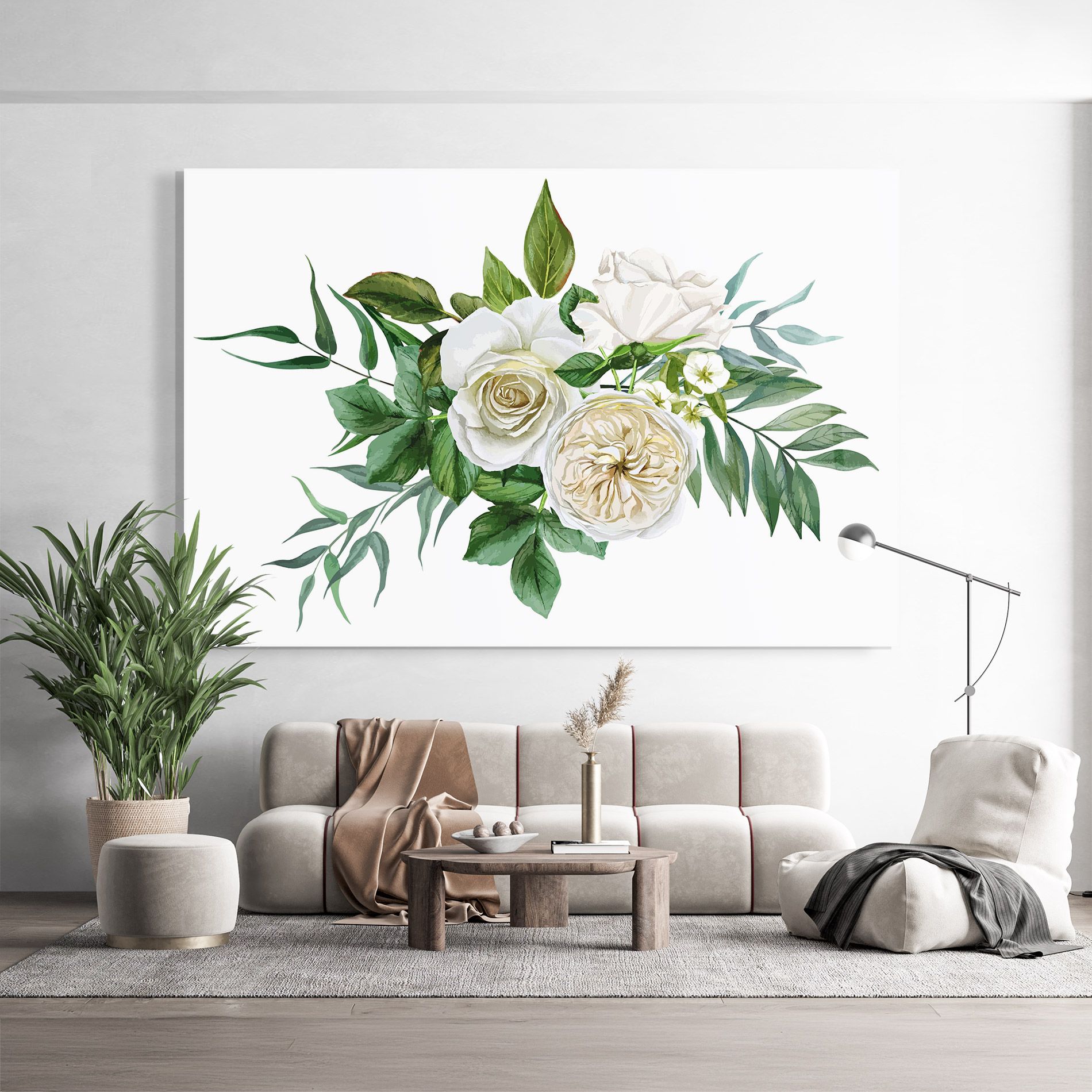 White Cream Rose mockup 9