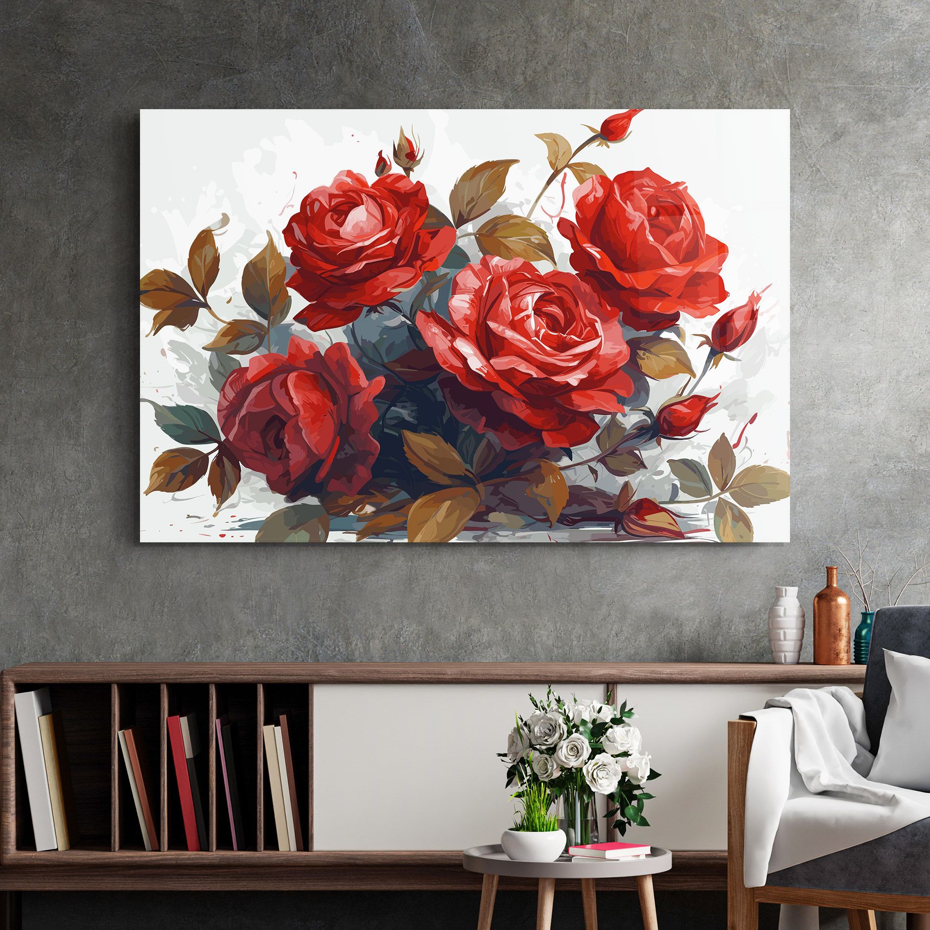 Beautiful Red Roses mockup 2