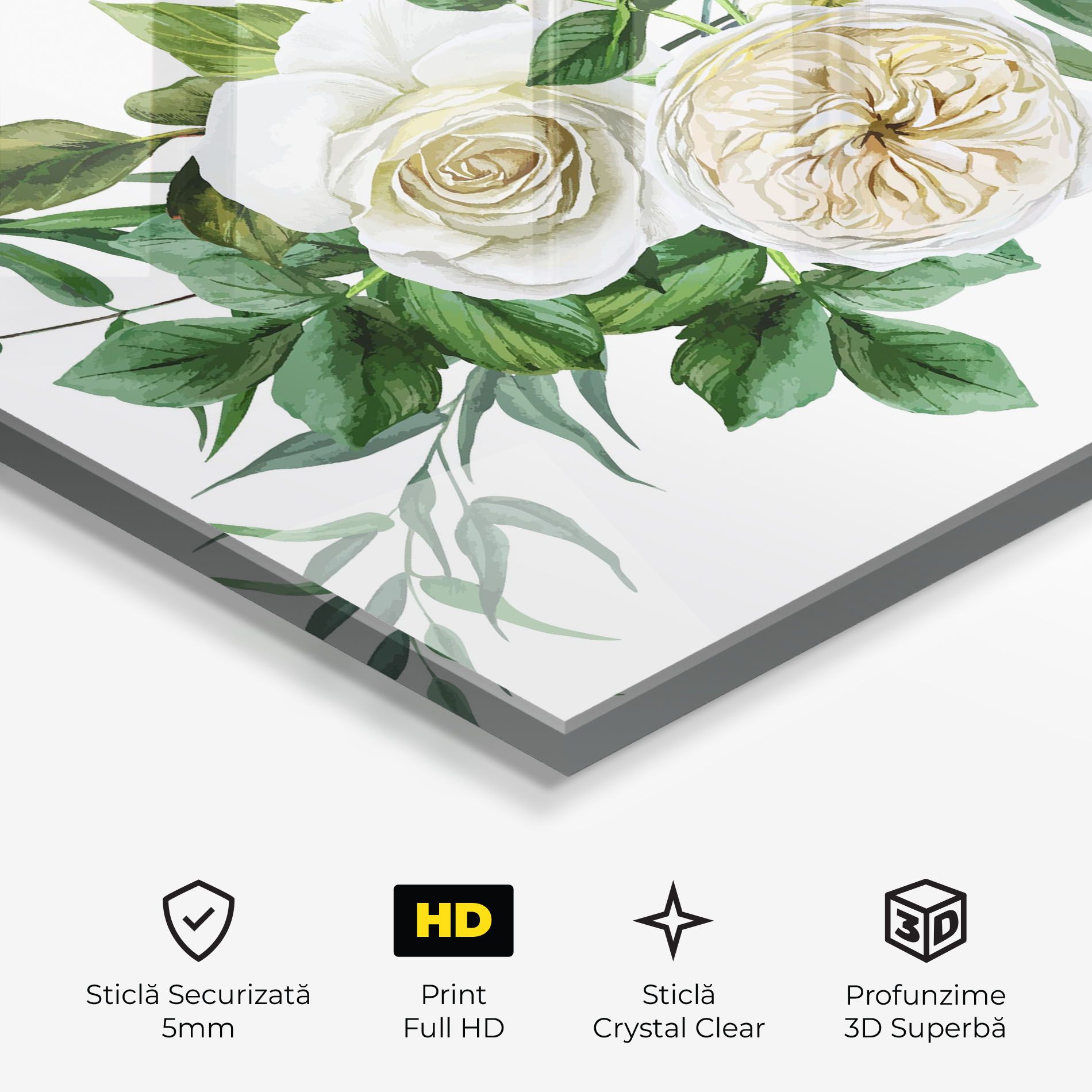 White Cream Rose mockup 3