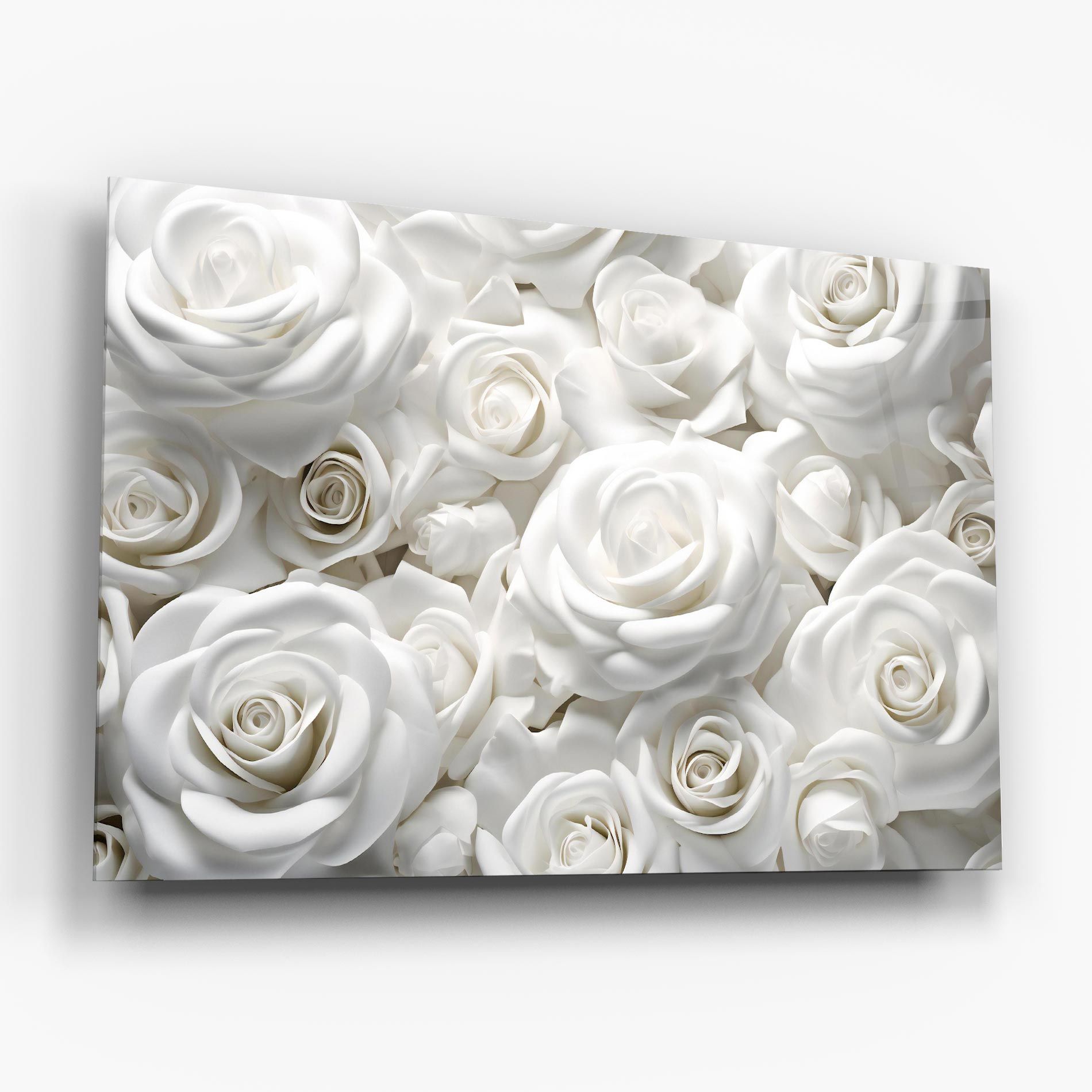 3d White Roses mockup 6