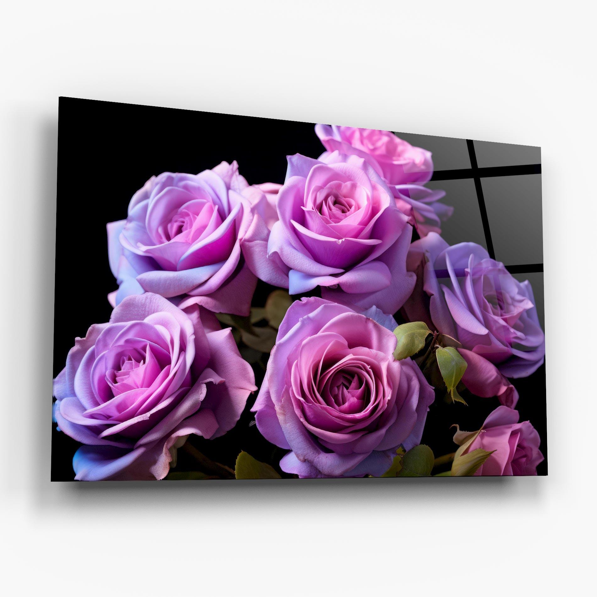 Tablou Sticla Light Purple Rose mockup 6