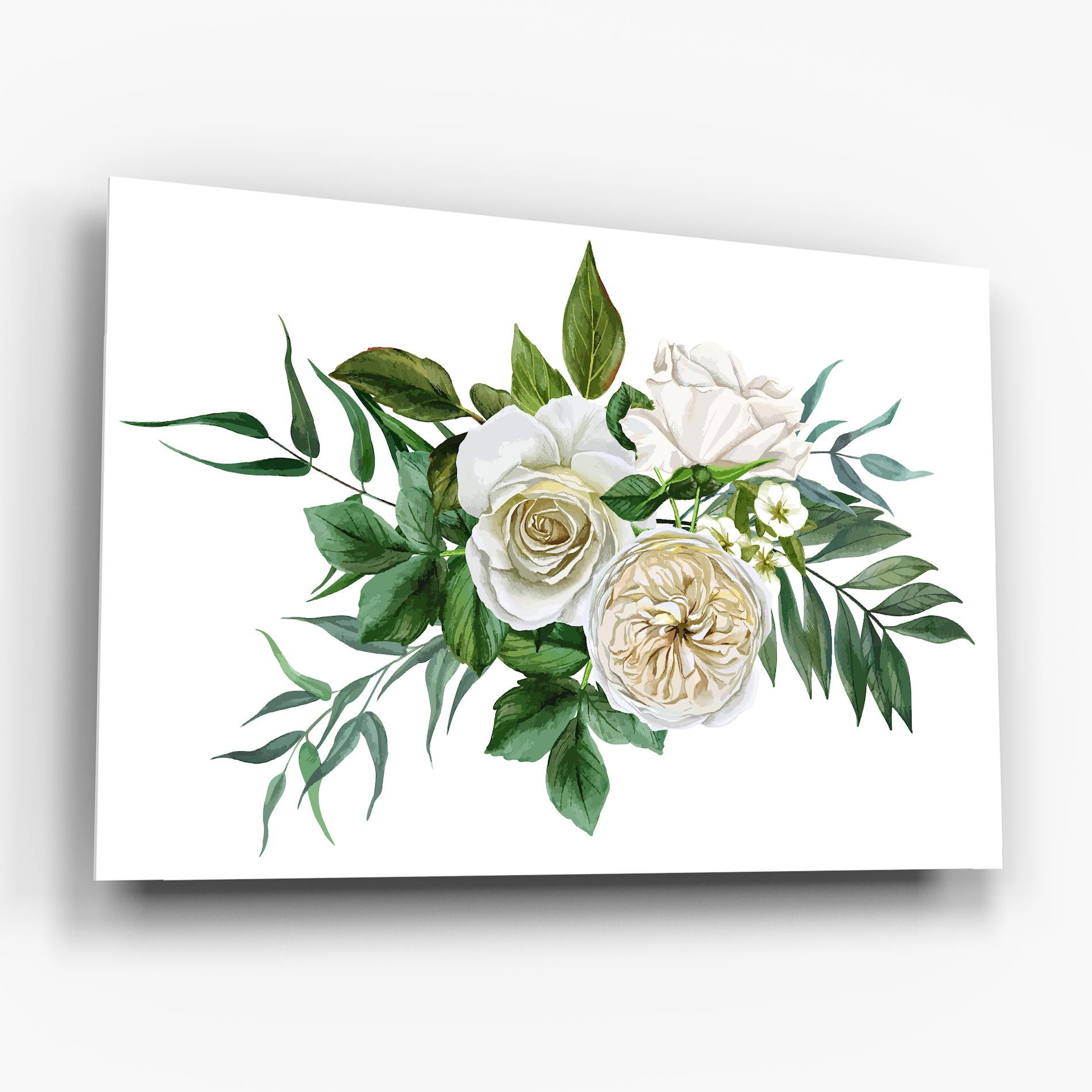 White Cream Rose mockup 6