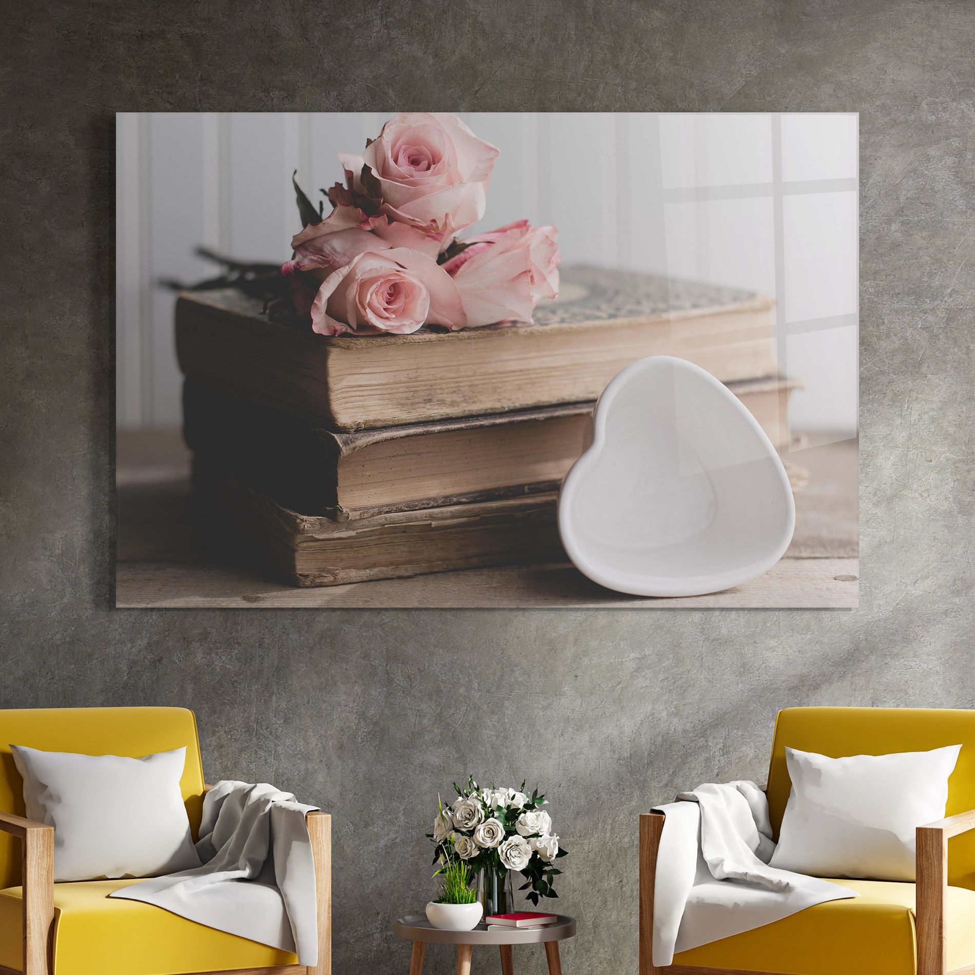 Books With Roses mockup 4