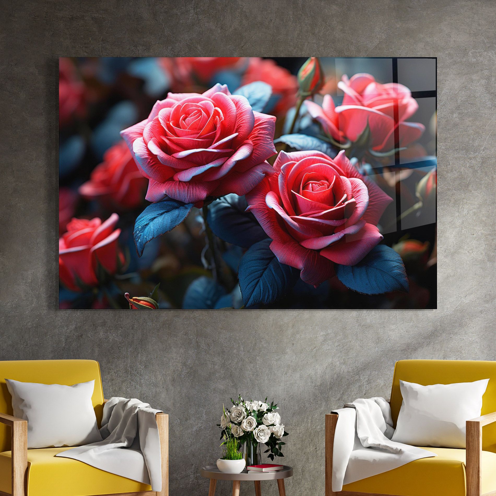 Dark Pink Rose mockup 4