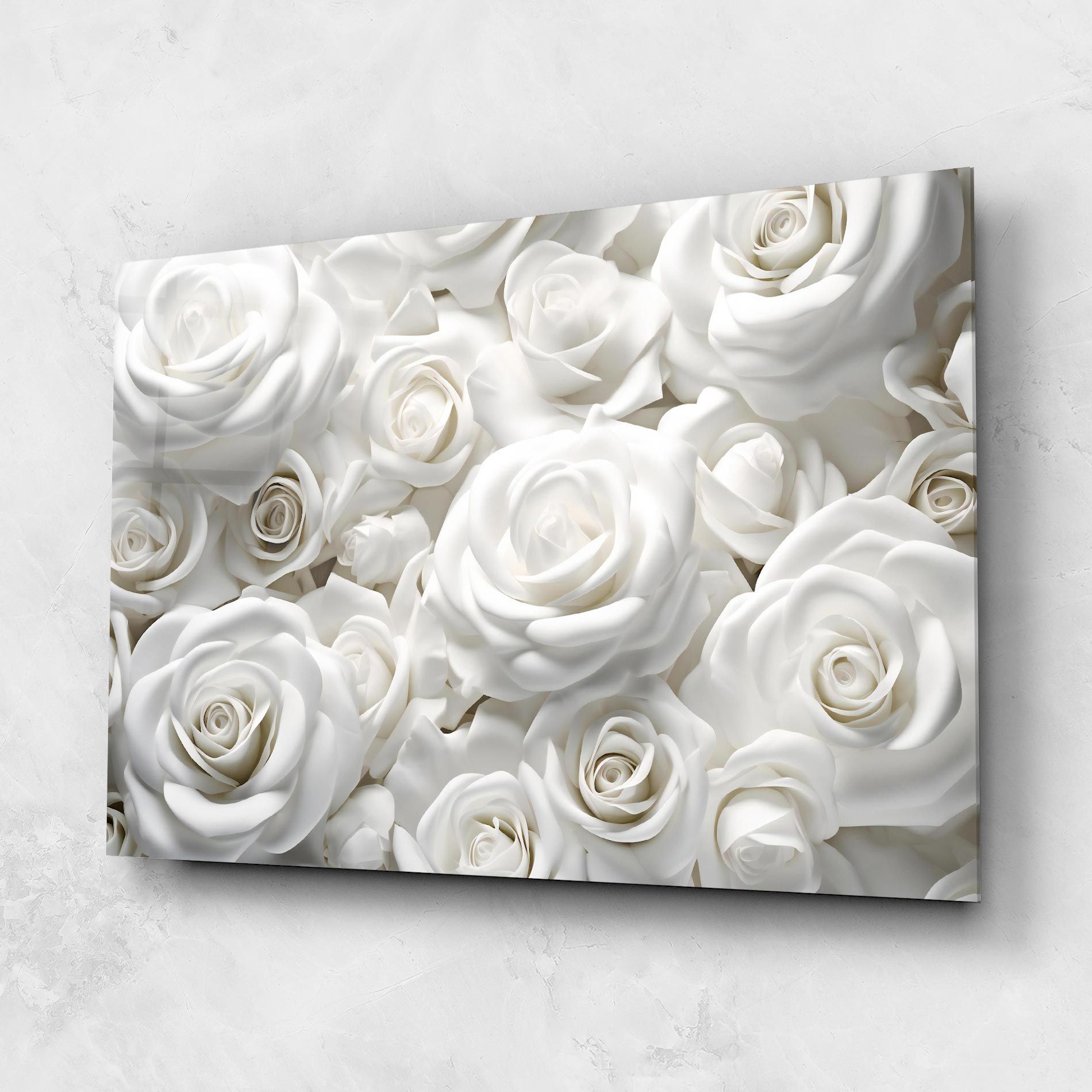 3d White Roses mockup 1