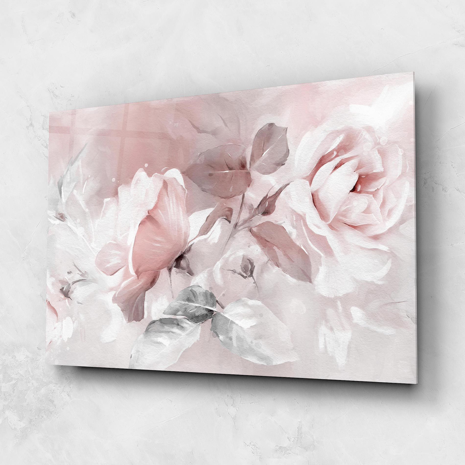 Abstract Pink Flowers mockup 1