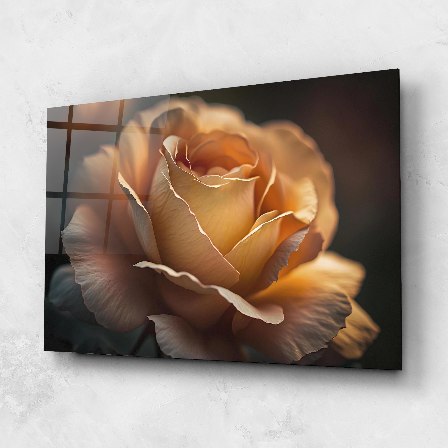 Light Orange Rose Close Up mockup 1