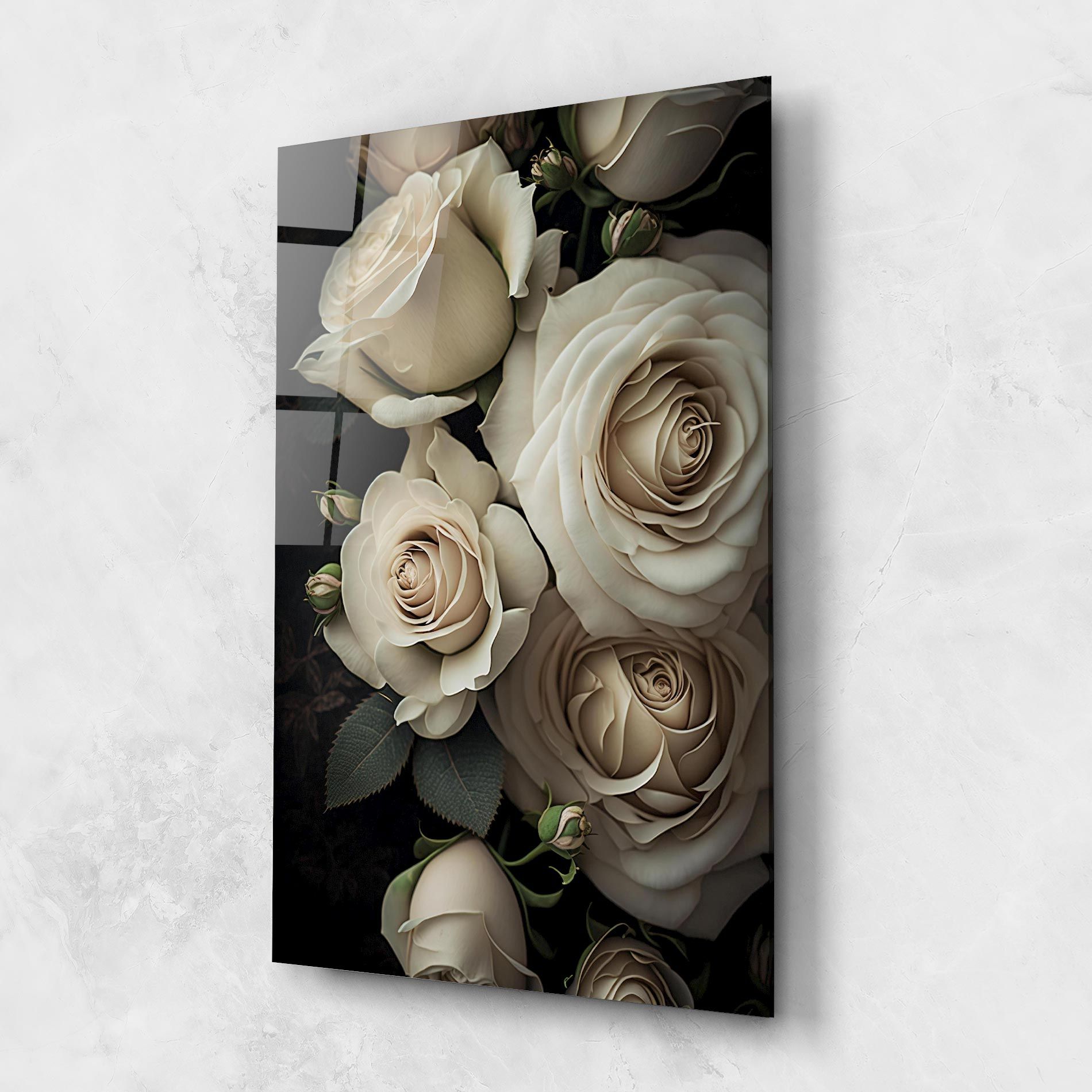 Cream Roses Close Up mockup 1
