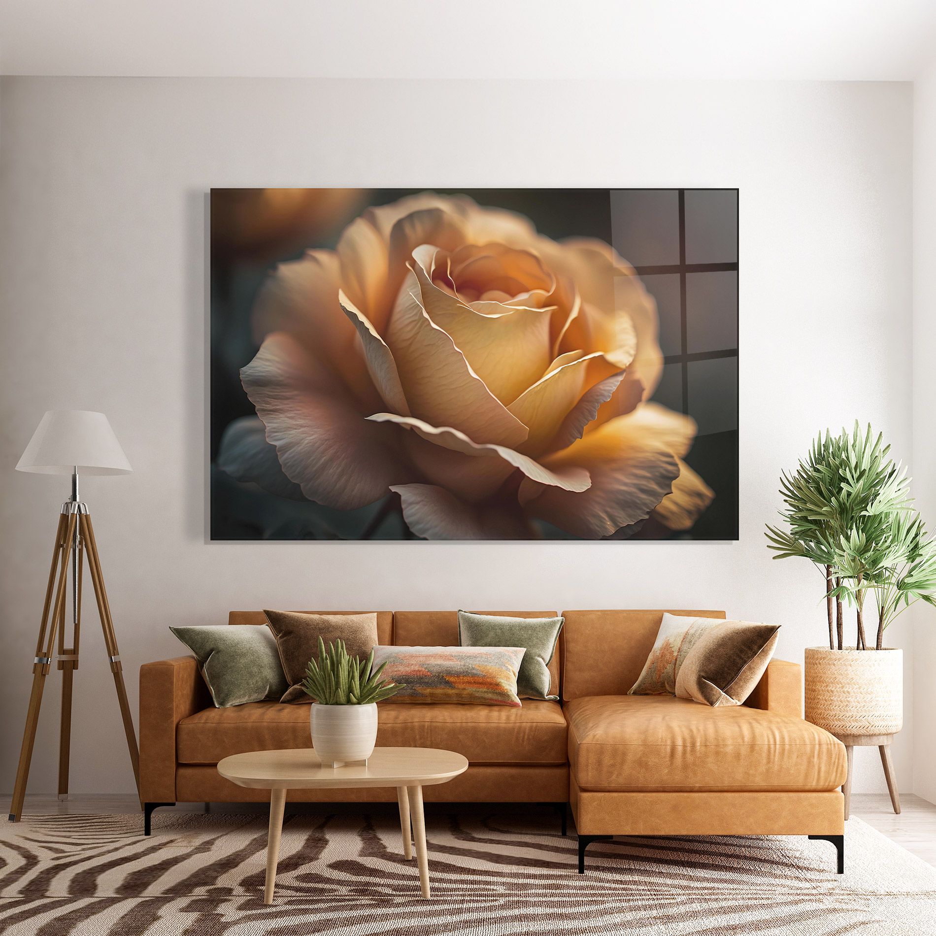 Light Orange Rose Close Up mockup 7