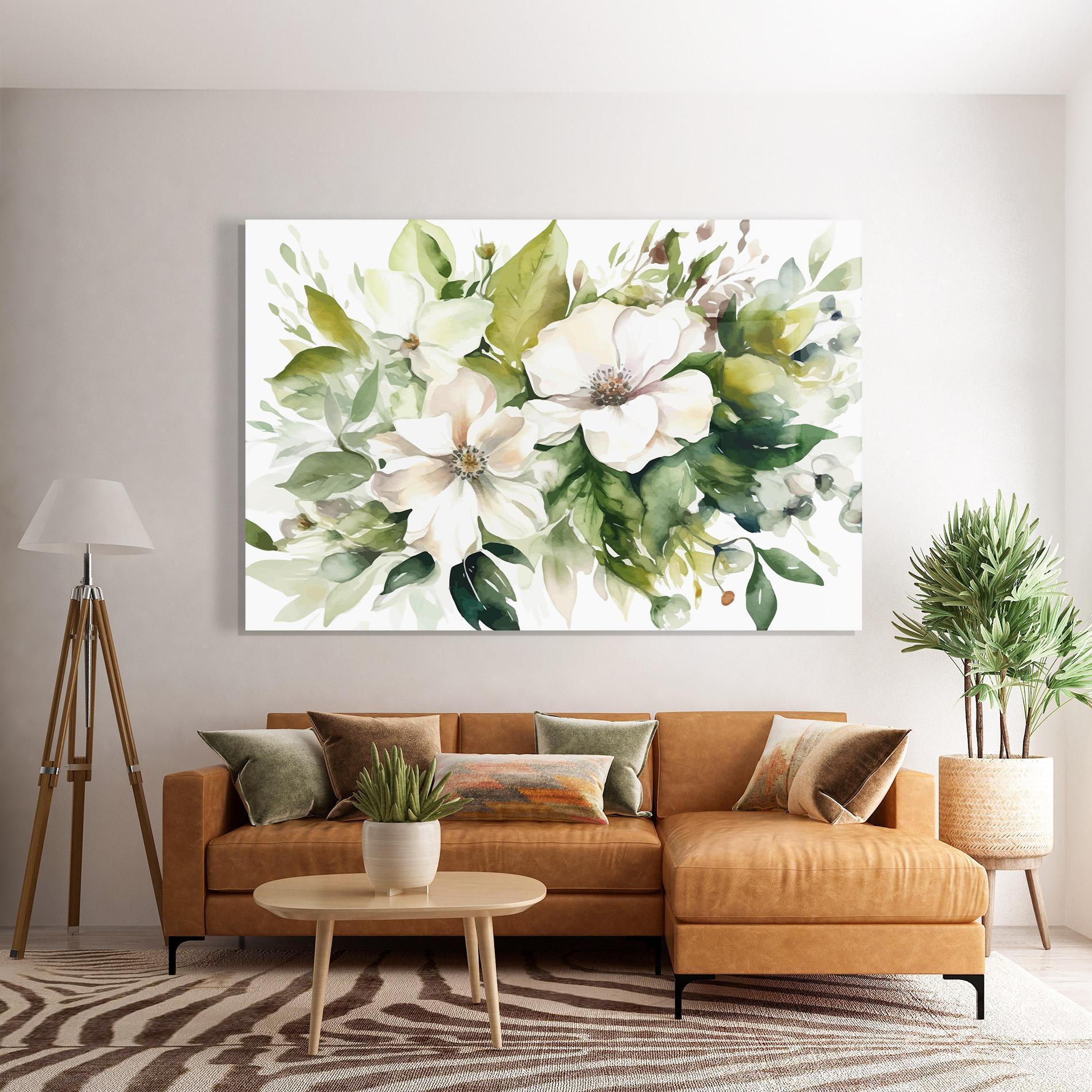 Tablou Sticla Opened Rose mockup 7