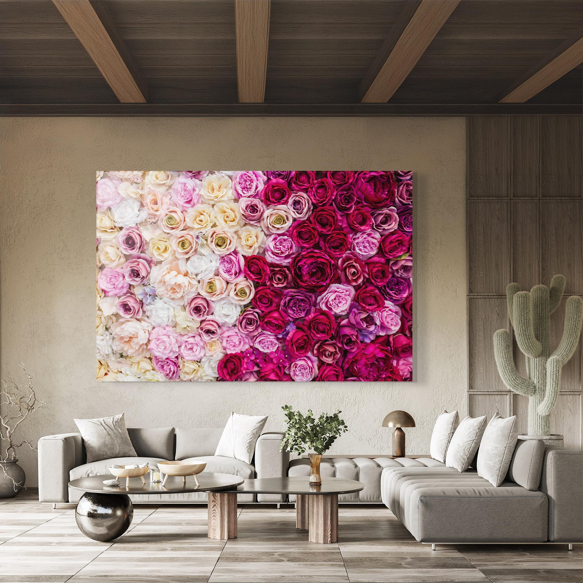 Tablou Sticla Perete Trandafiri mockup 8