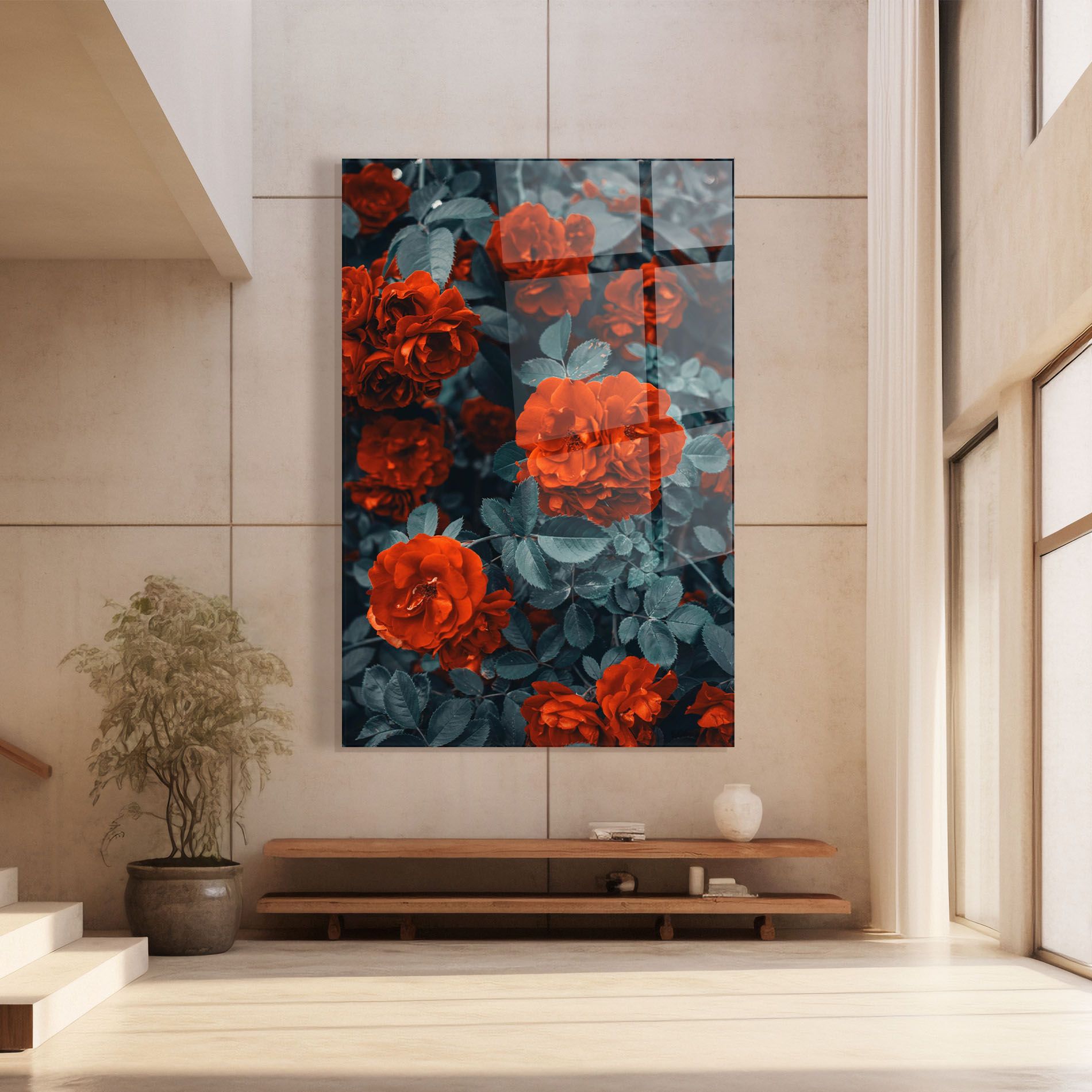 Bright Red Rose mockup 8
