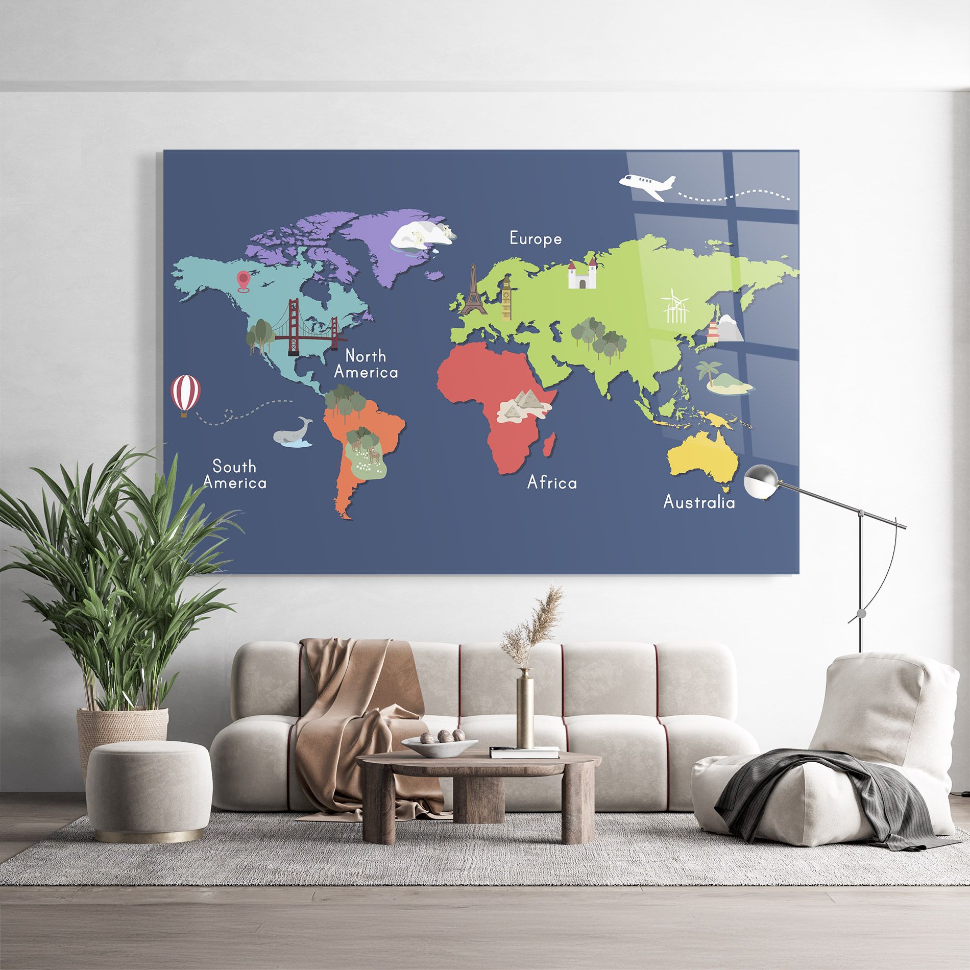 Blue Map World mockup 9
