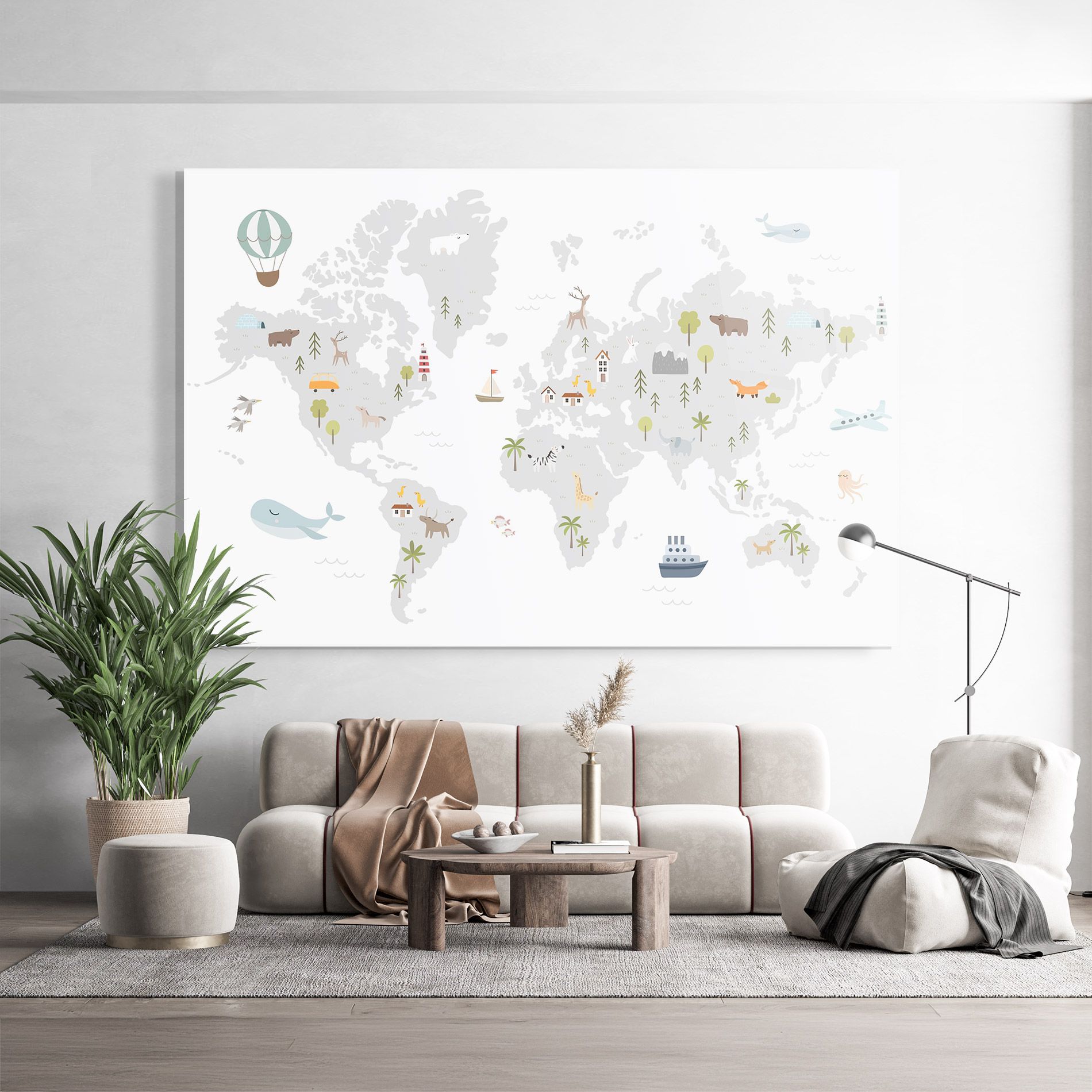 Pretty Grey Map mockup 9