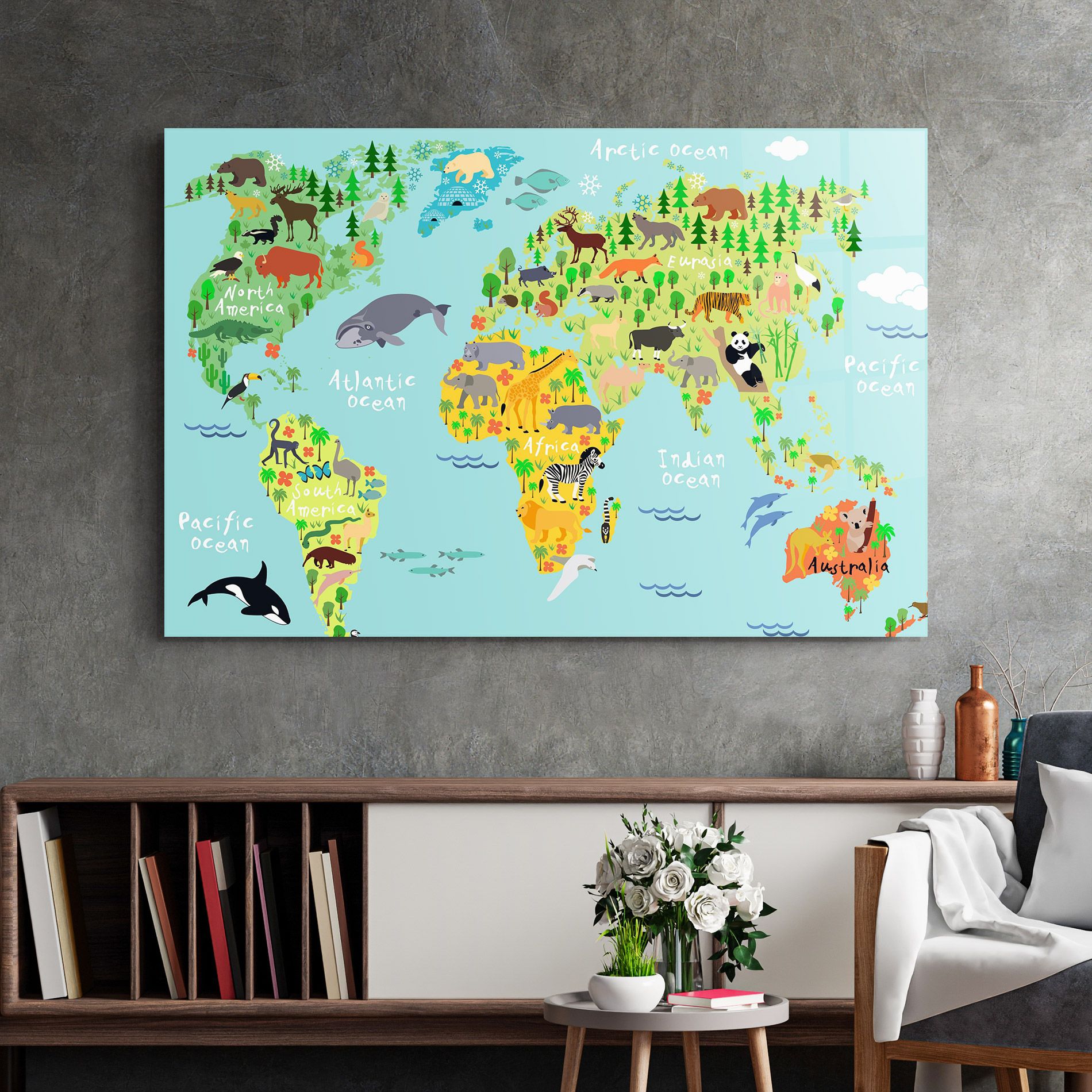 Animal World Map mockup 2