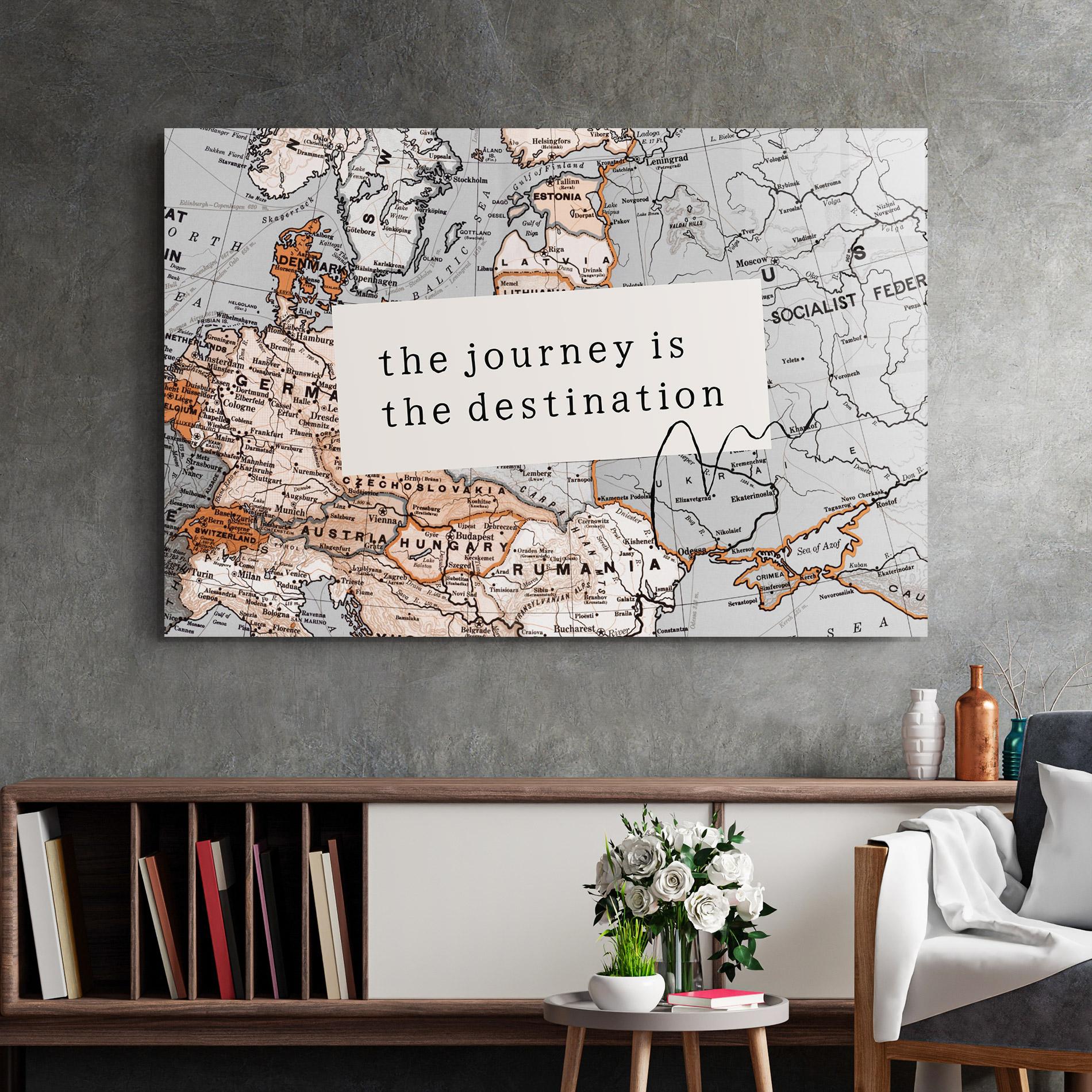 Tablou Sticla Destination Journey mockup 2