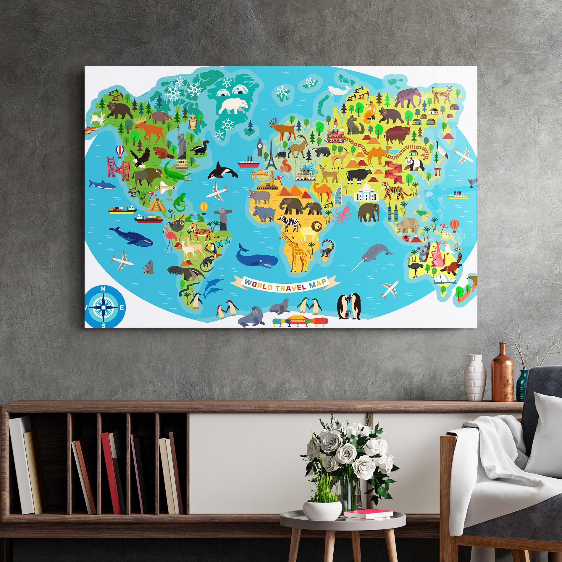 Kids Travel Map mockup 2