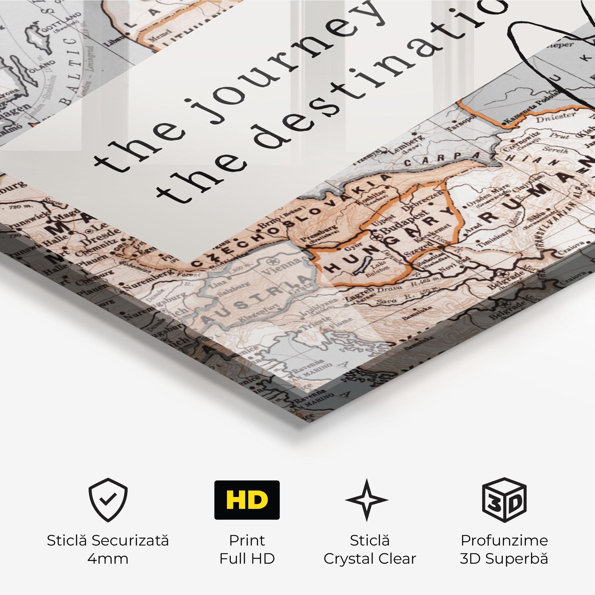Tablou Sticla Destination Journey mockup 3