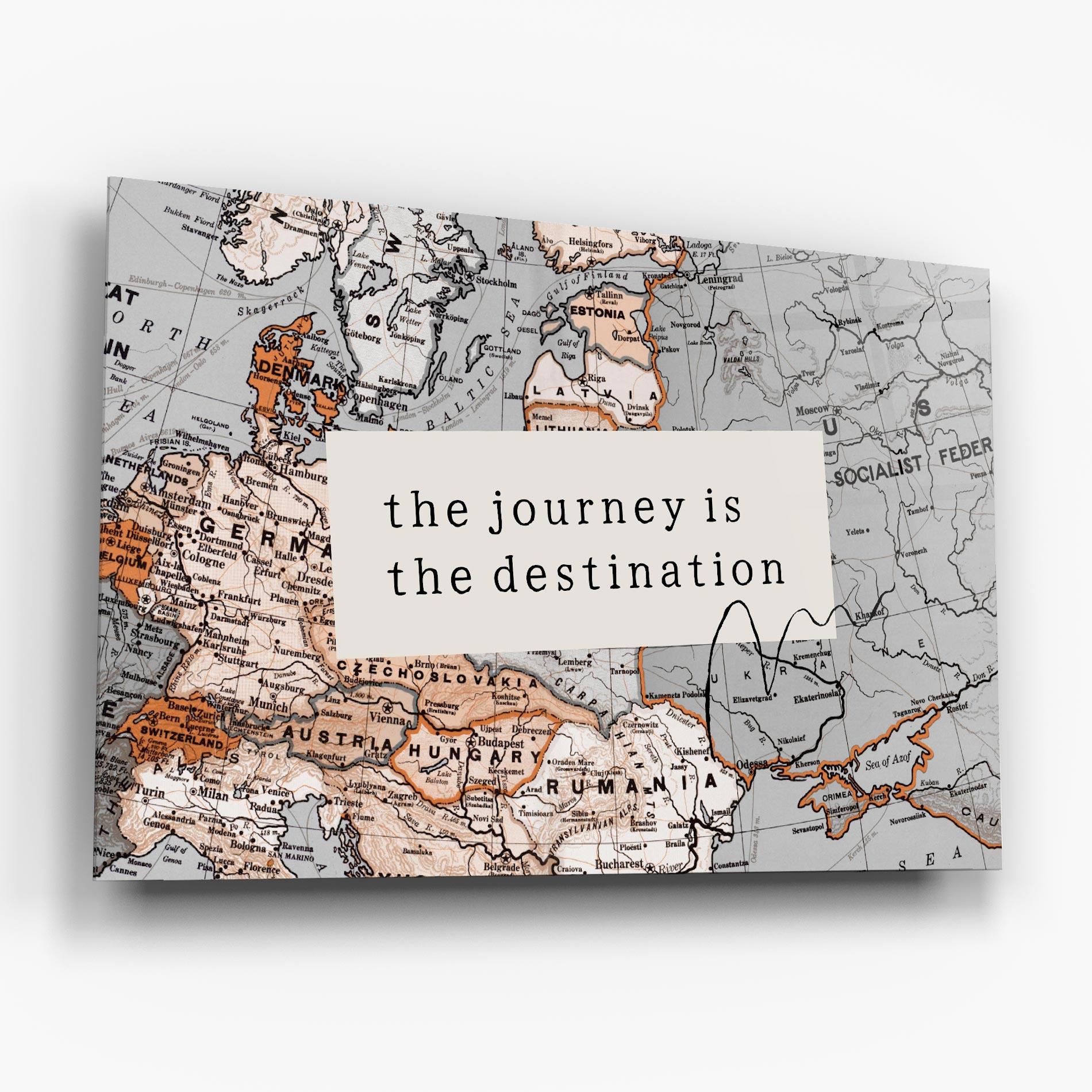 Tablou Sticla Destination Journey mockup 6