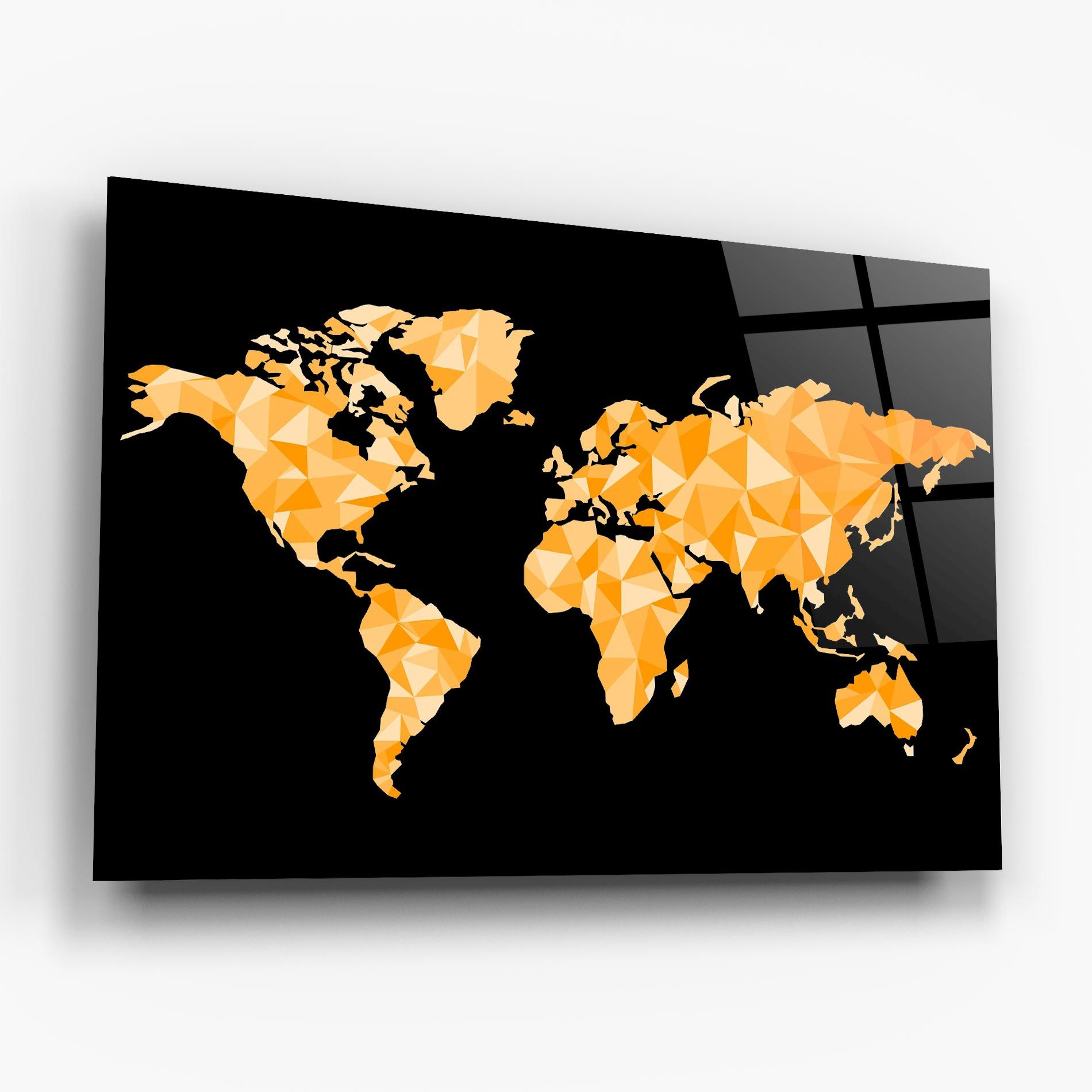 Orange World Map mockup 6
