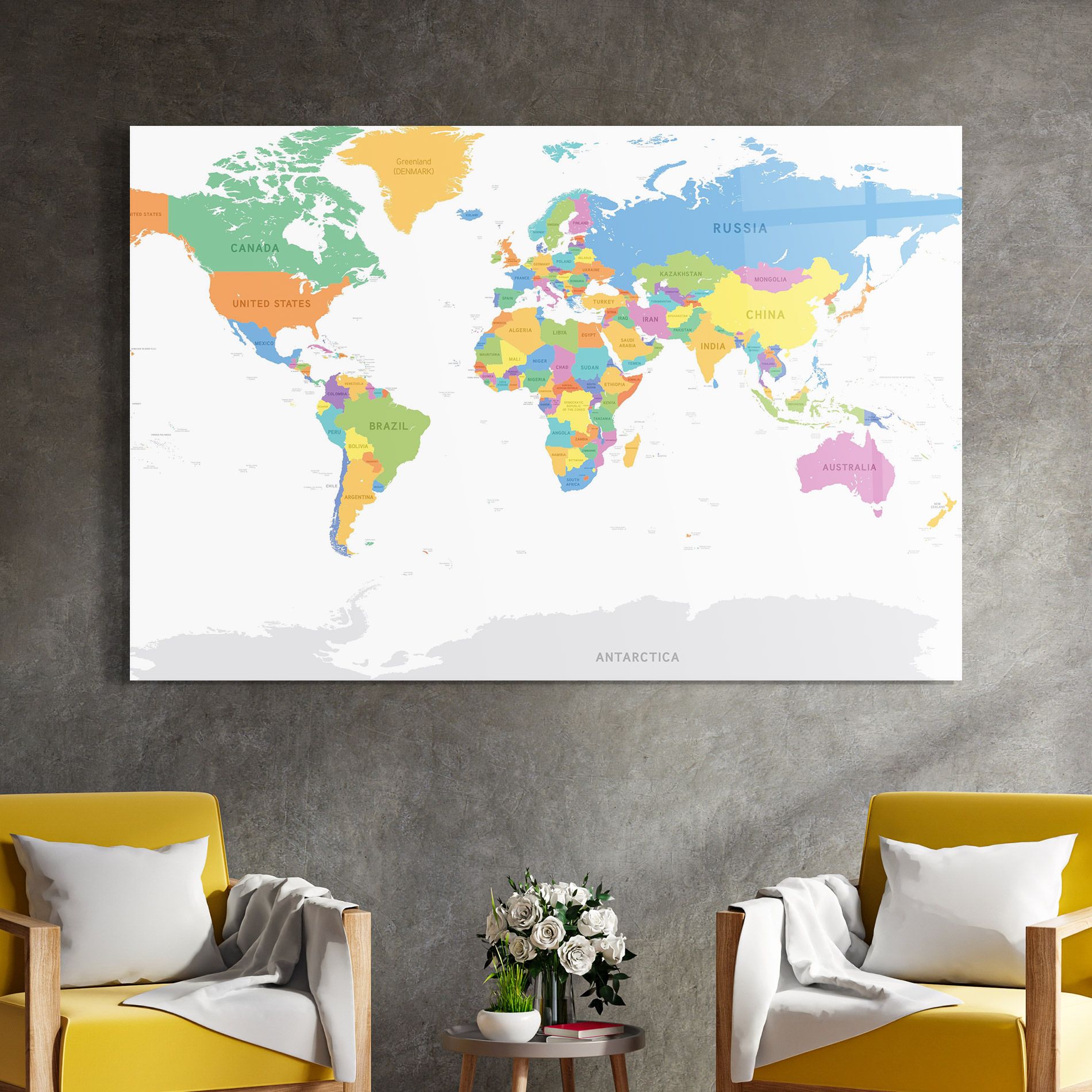 World Map mockup 4