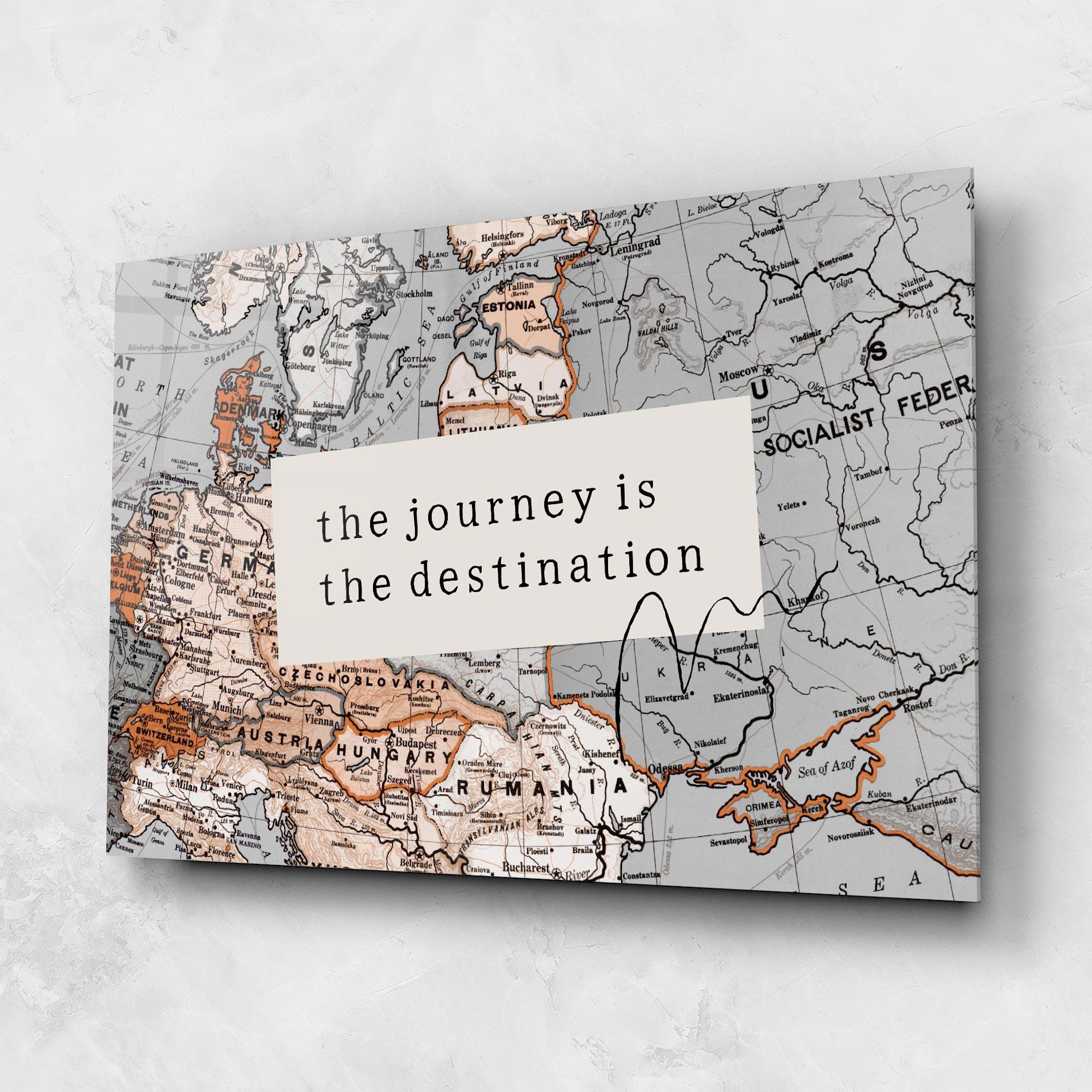 Tablou Sticla Destination Journey mockup 1