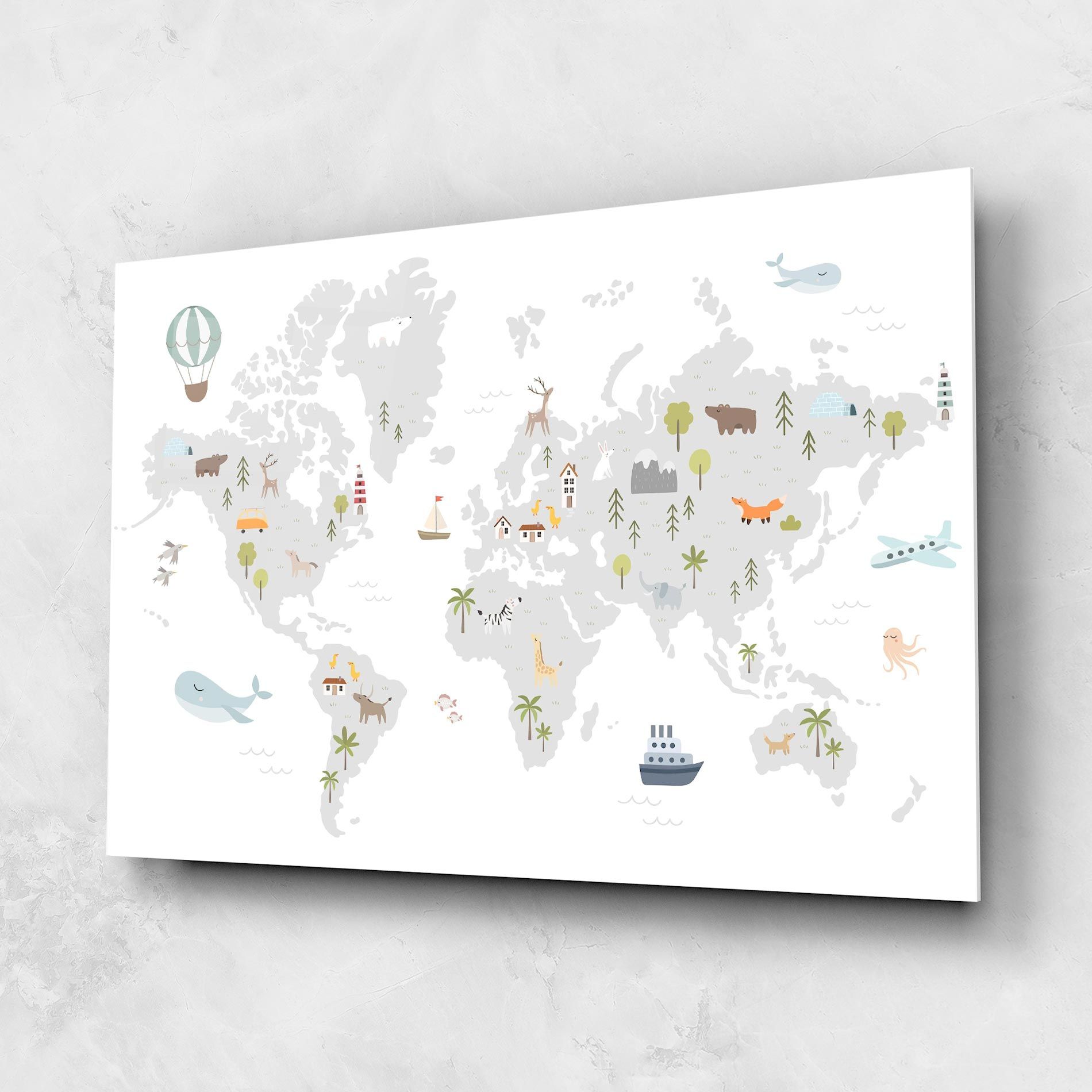 Pretty Grey Map mockup 1