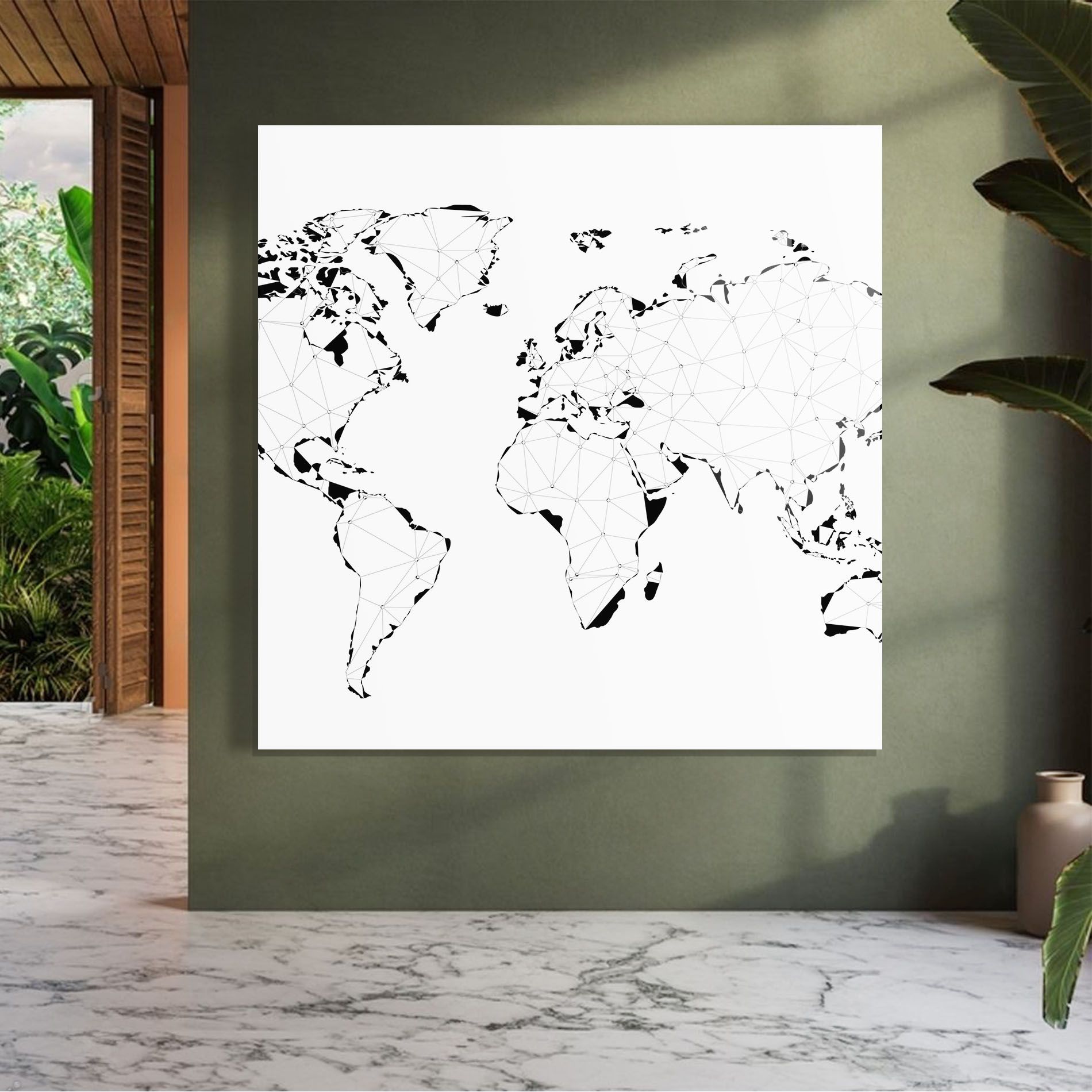 Black Line Map mockup 7