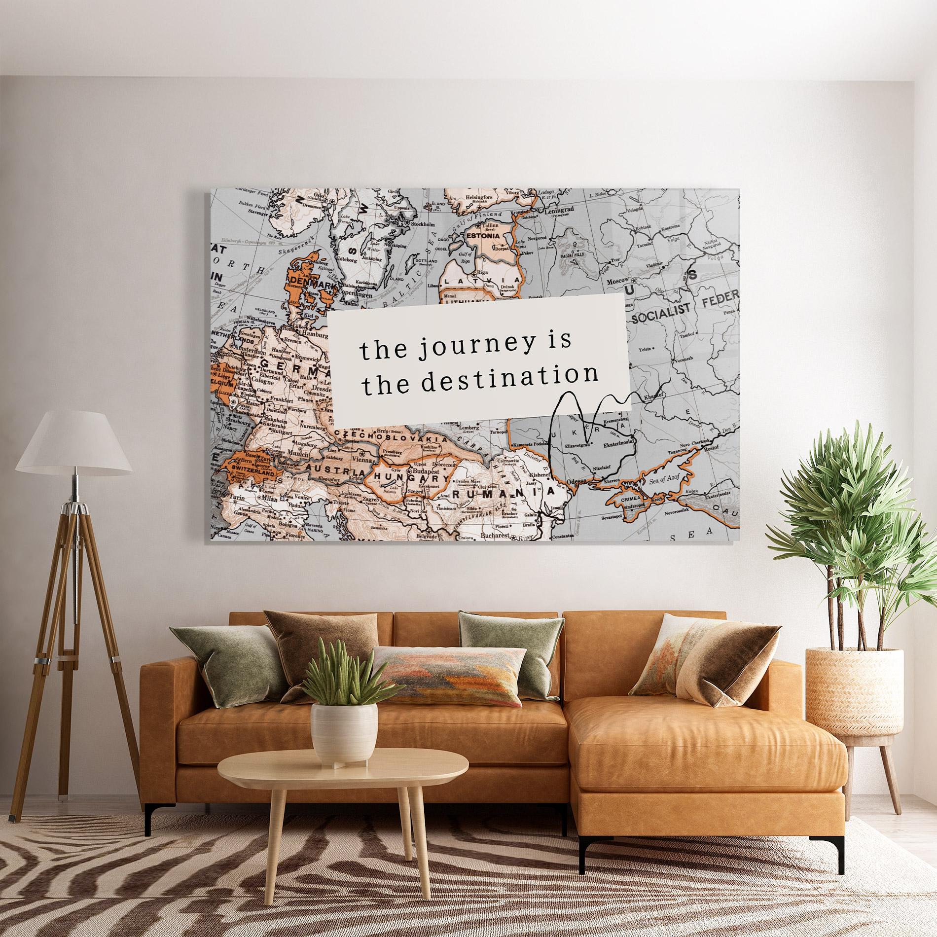 Tablou Sticla Destination Journey mockup 7