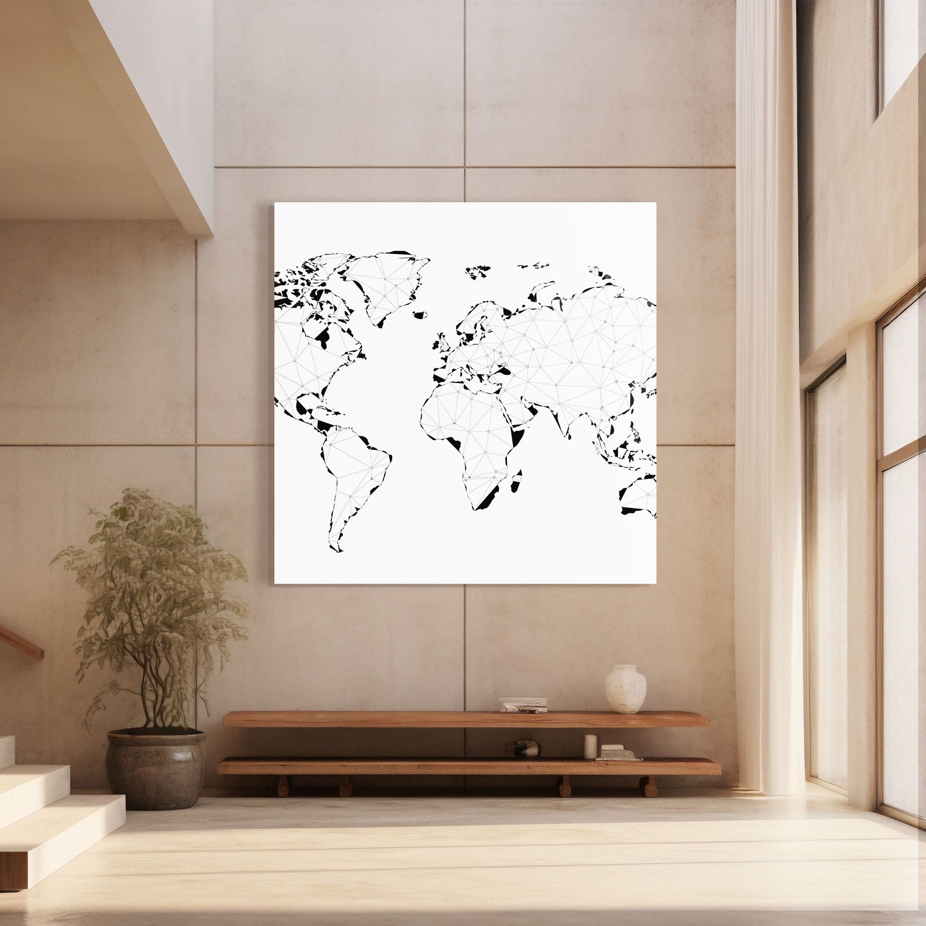 Black Line Map mockup 8