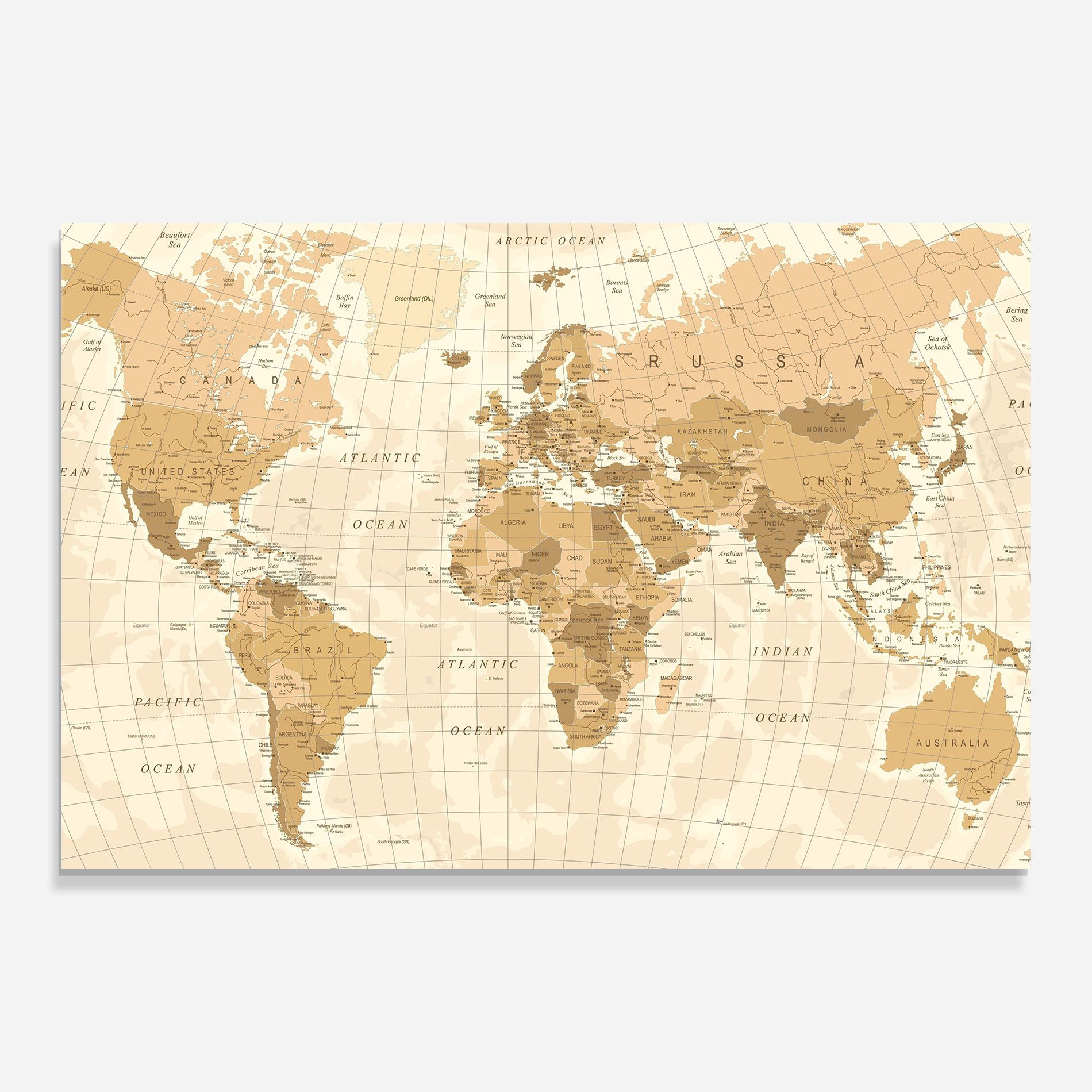 Cream Color Map mockup 0