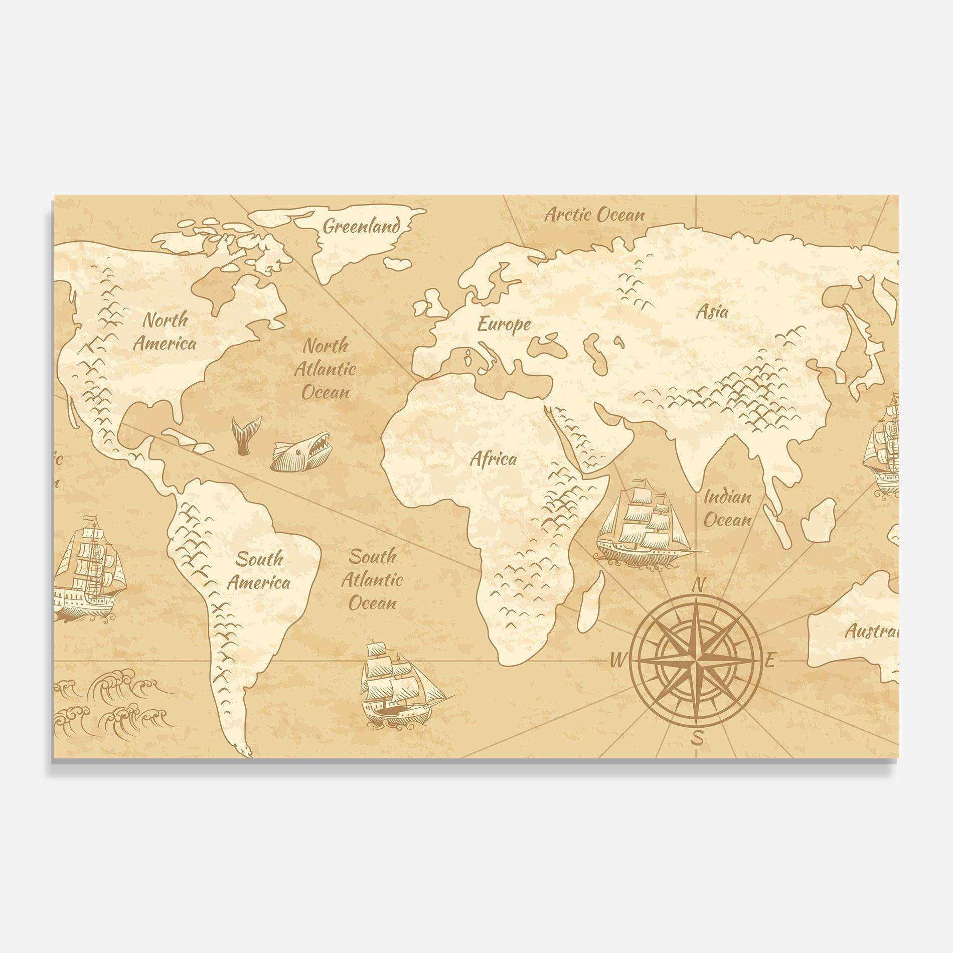 Old Continents Map mockup 0
